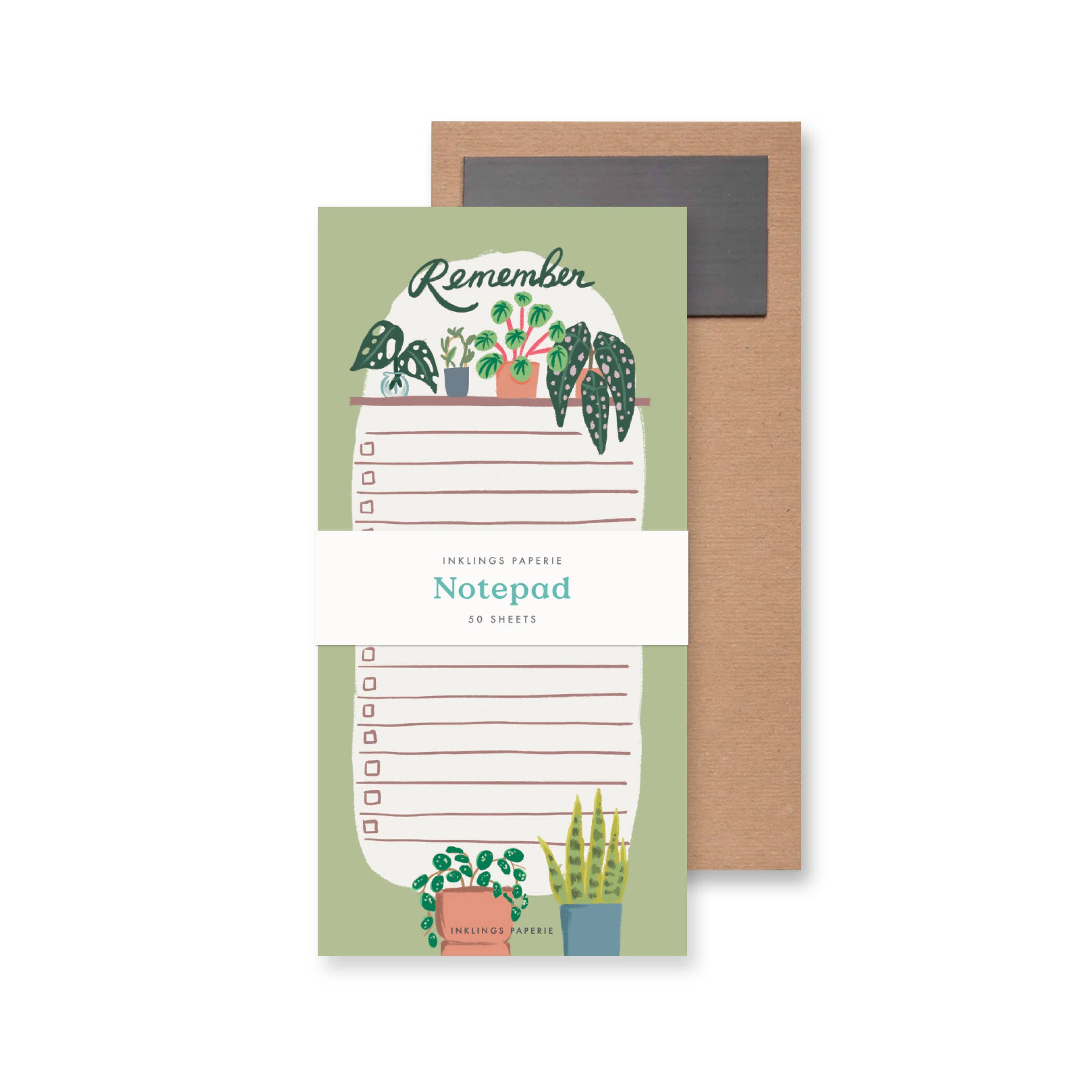 Remember Notepad | Houseplant-Themed List Pad