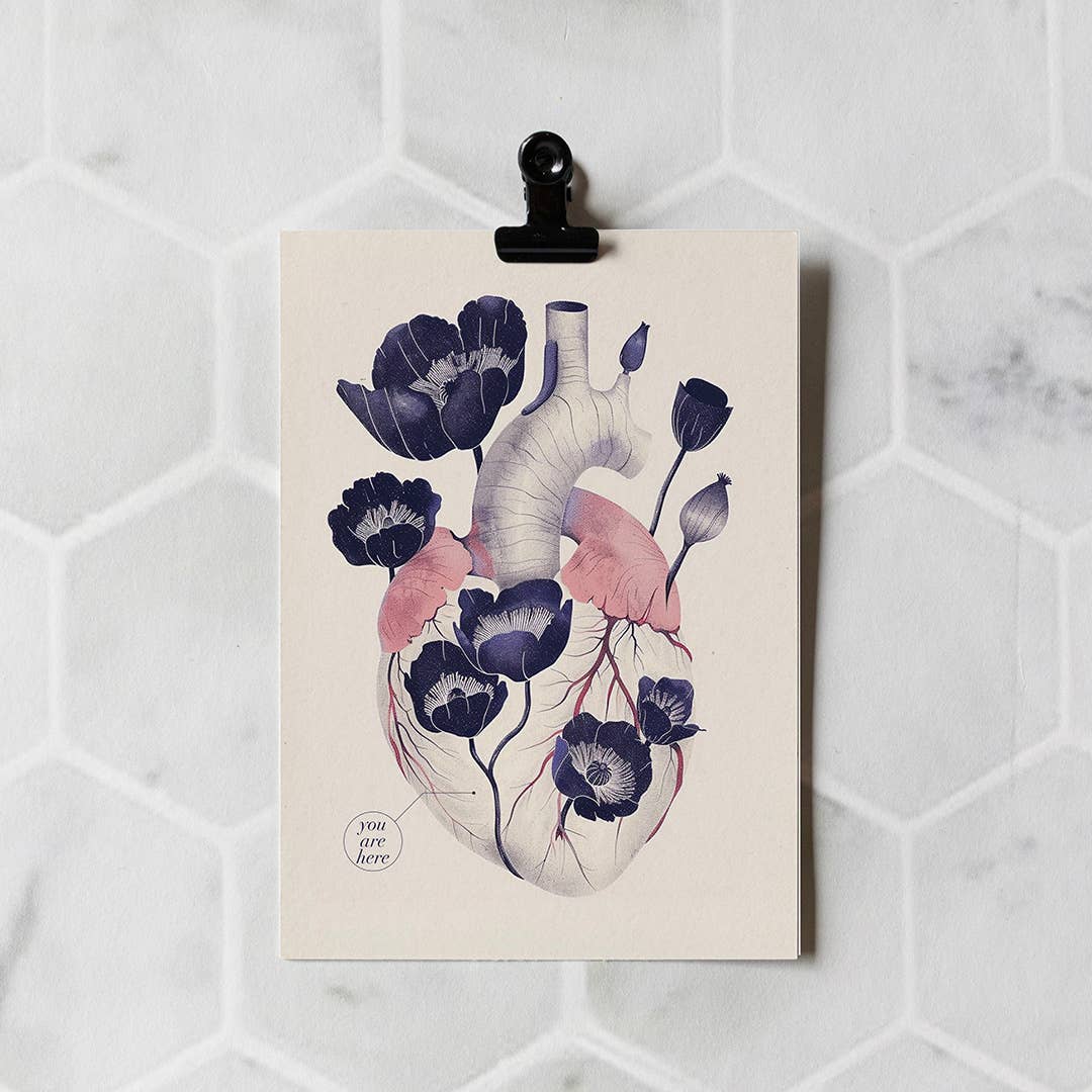 You're here in my heart | Love Card | Friendship Card