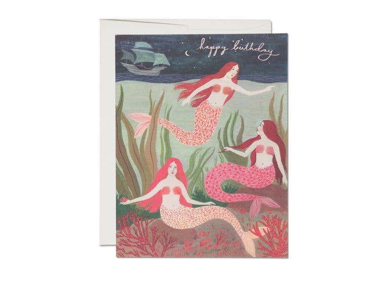 Mermaids Birthday Greeting Card | Fun and Magical Design
