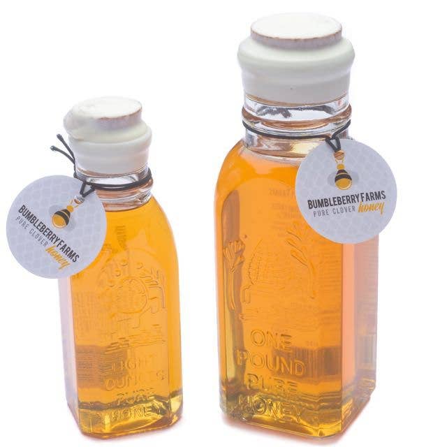 Pure Clover Honey | 8oz Embossed Jar for Natural Sweetness