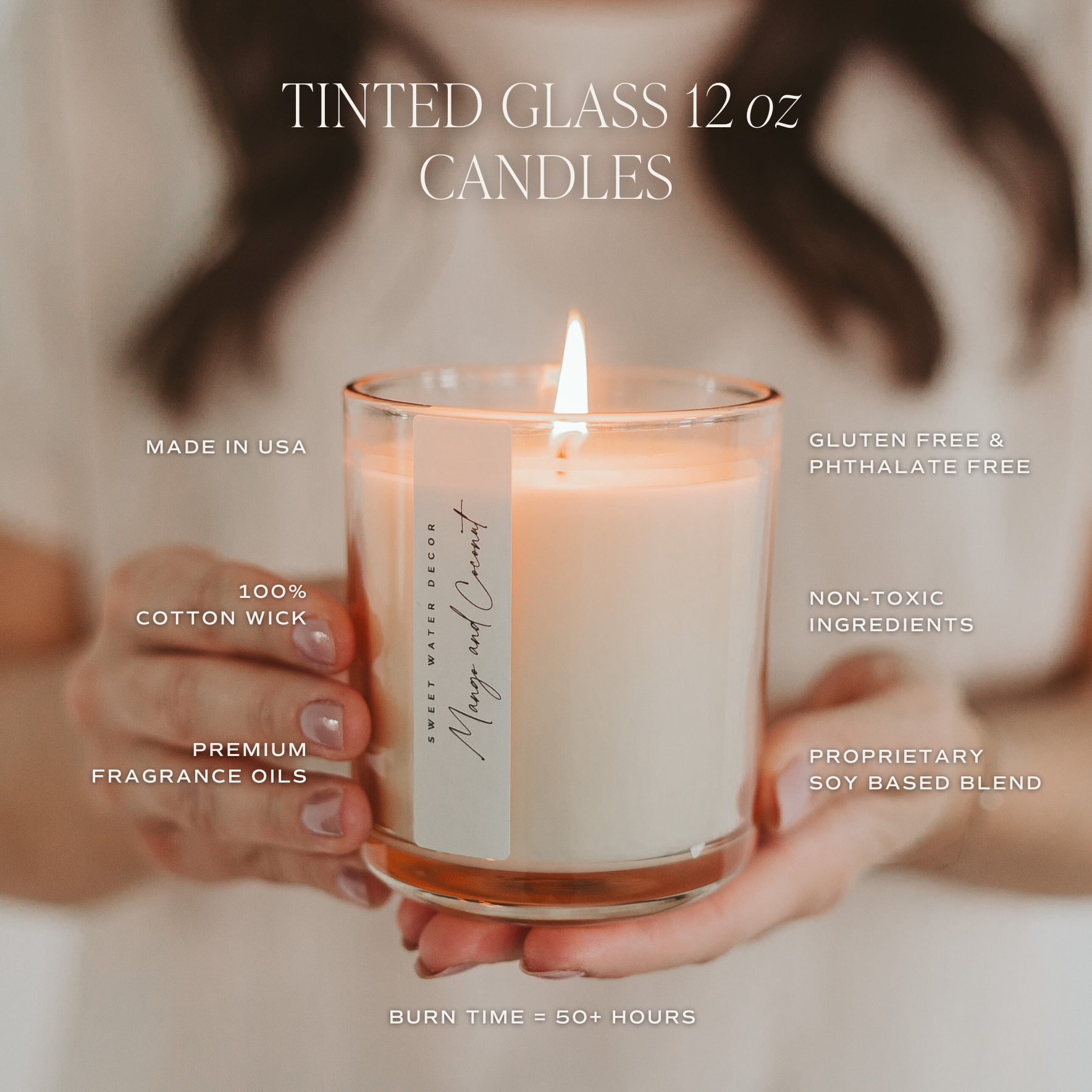 Sandalwood Rose | 12 oz Candle - Home Decor and Gifts