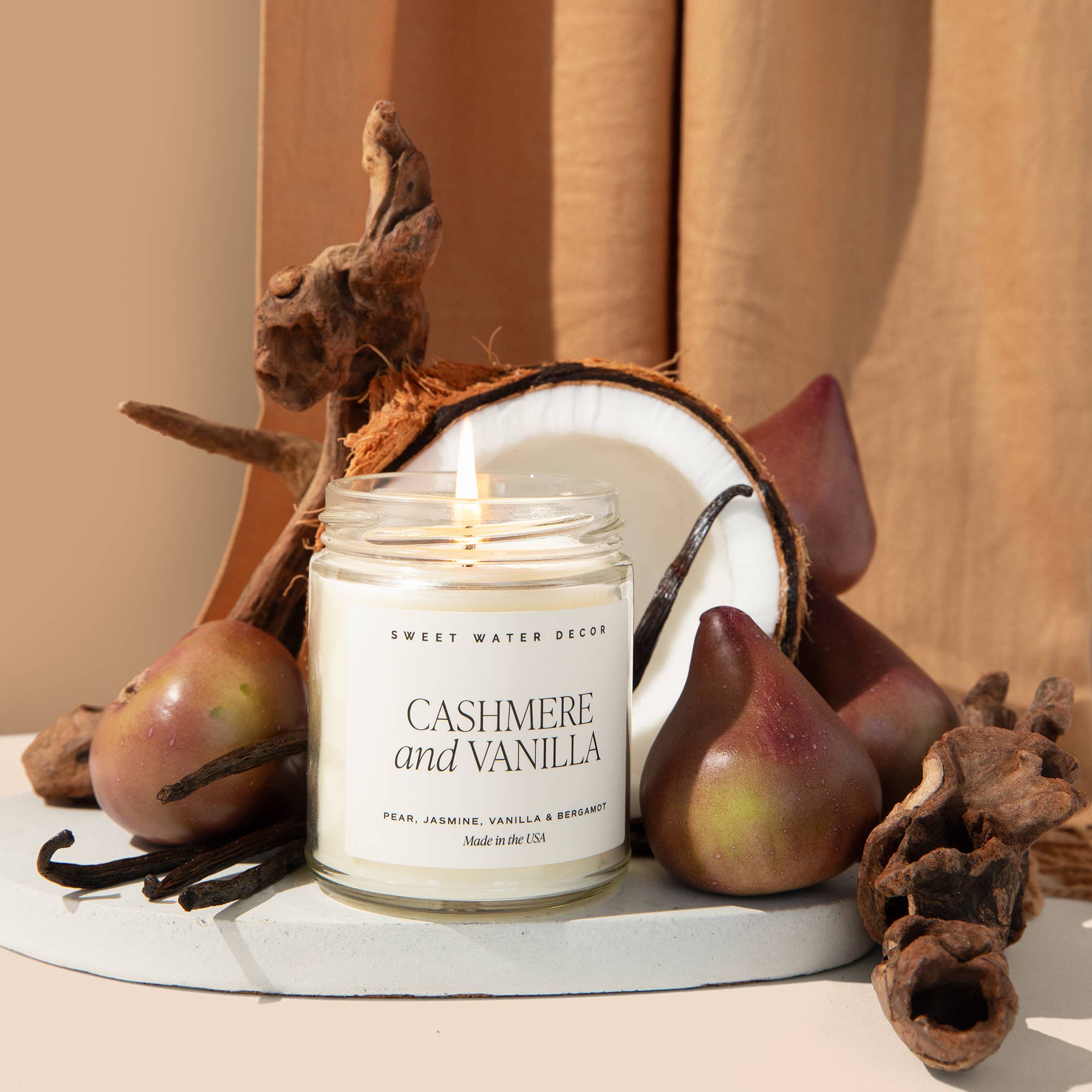 Cashmere and Vanilla Soy Candle | 9oz Soft & Cozy Scent