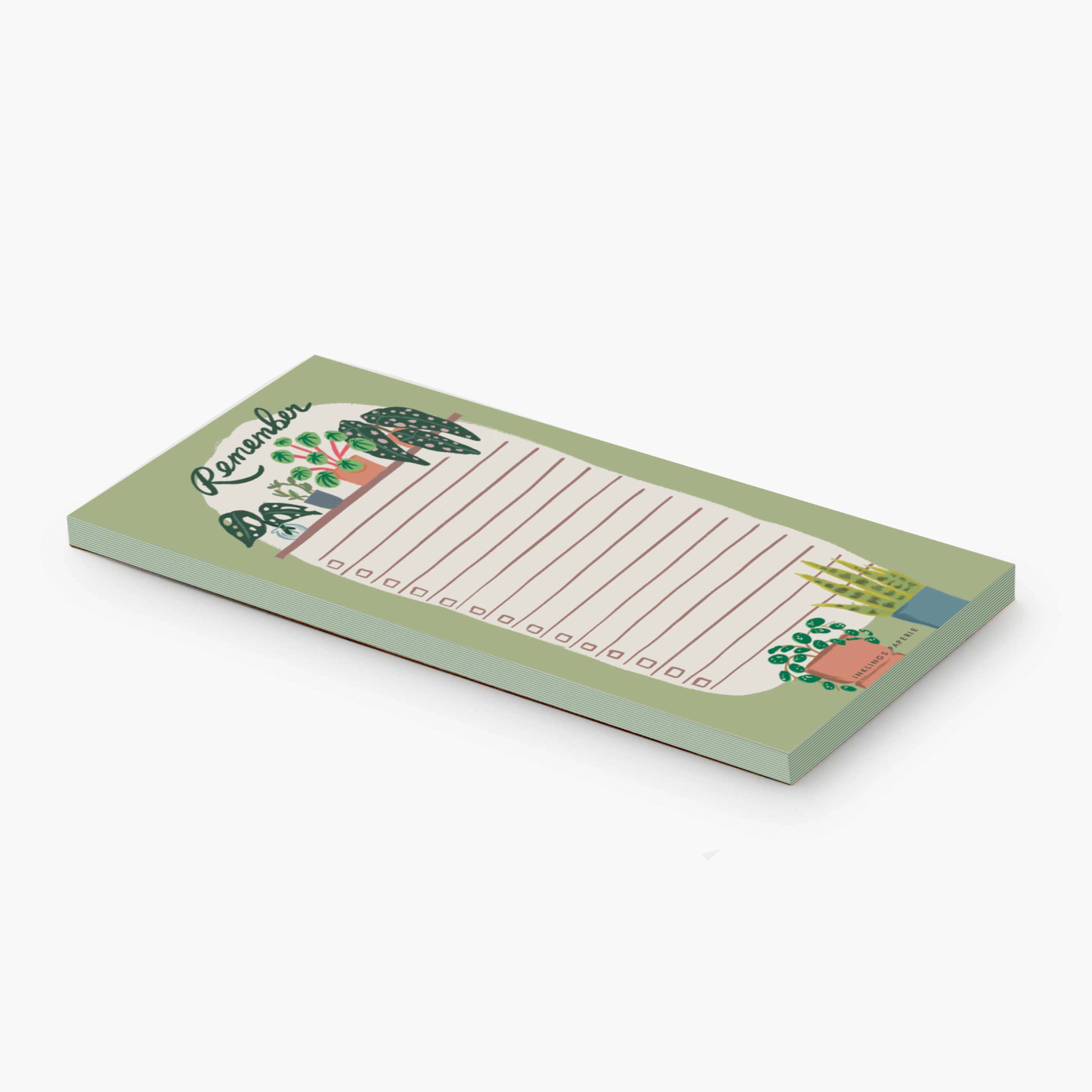 Remember Notepad | Houseplant-Themed List Pad