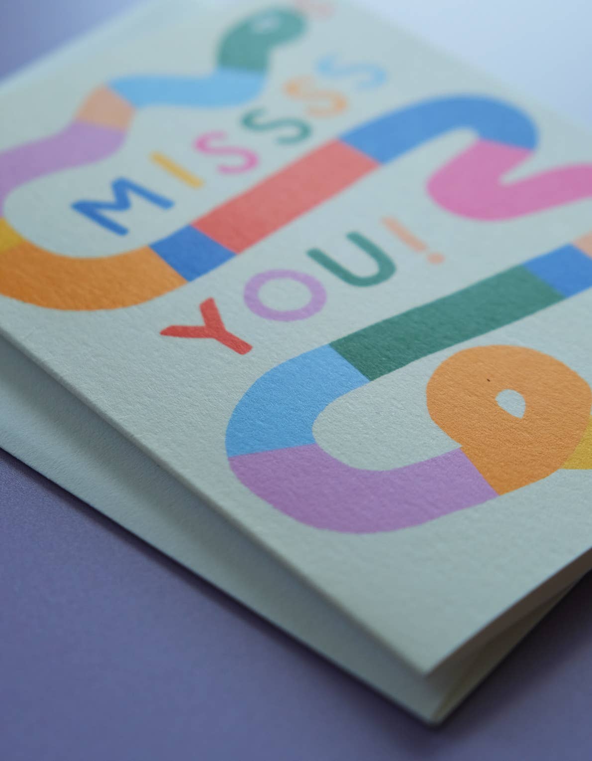 Missss You Snake Card | Unique Greeting