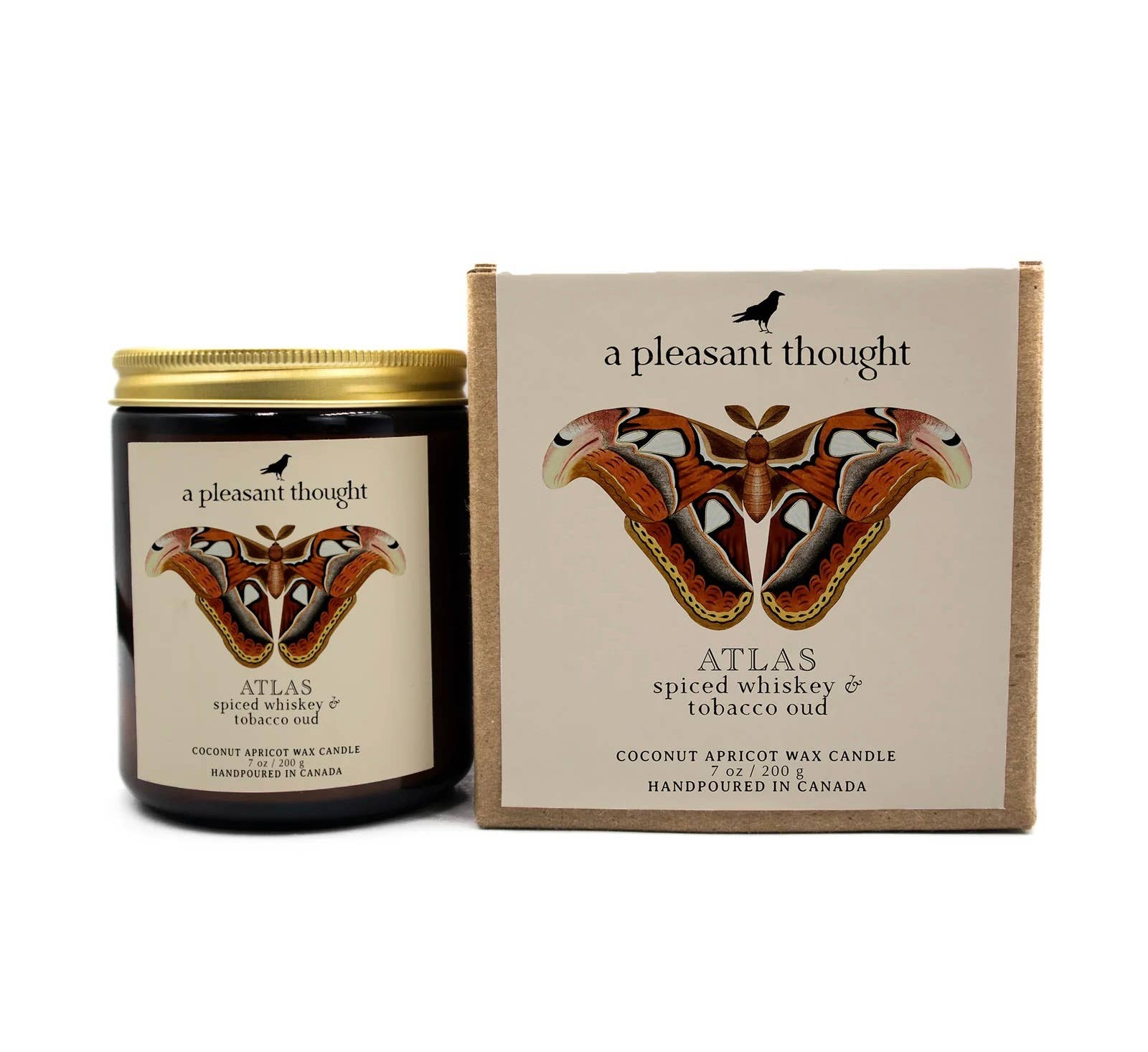 ATLAS | SPICED WHISKEY & TOBACCO OUD | JAR CANDLE