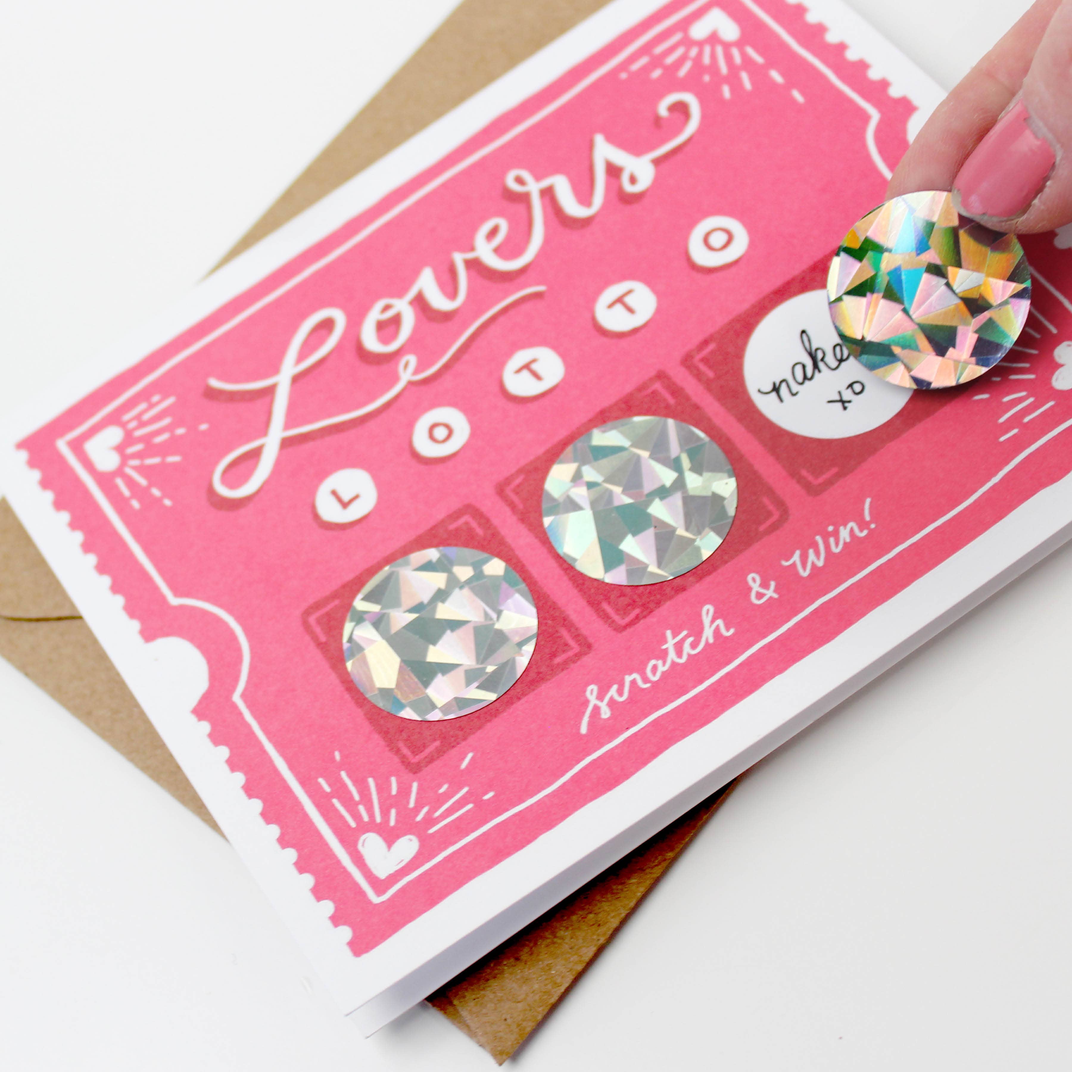 Lovers Lotto Scratch-Off Card | Love & Anniversary