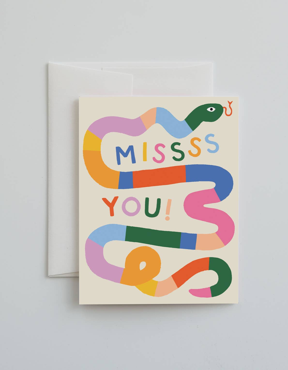 Missss You Snake Card | Unique Greeting