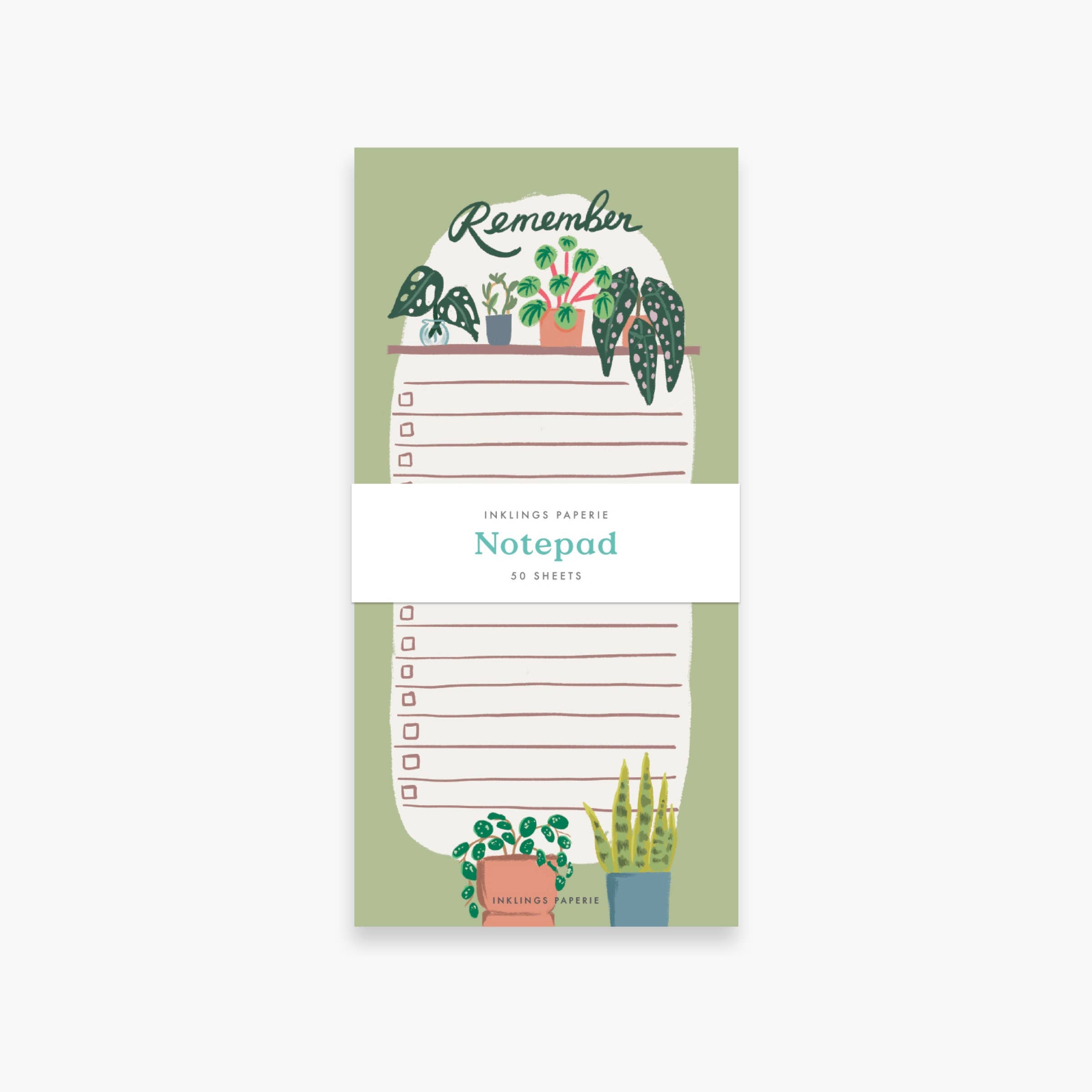 Remember Notepad | Houseplant-Themed List Pad