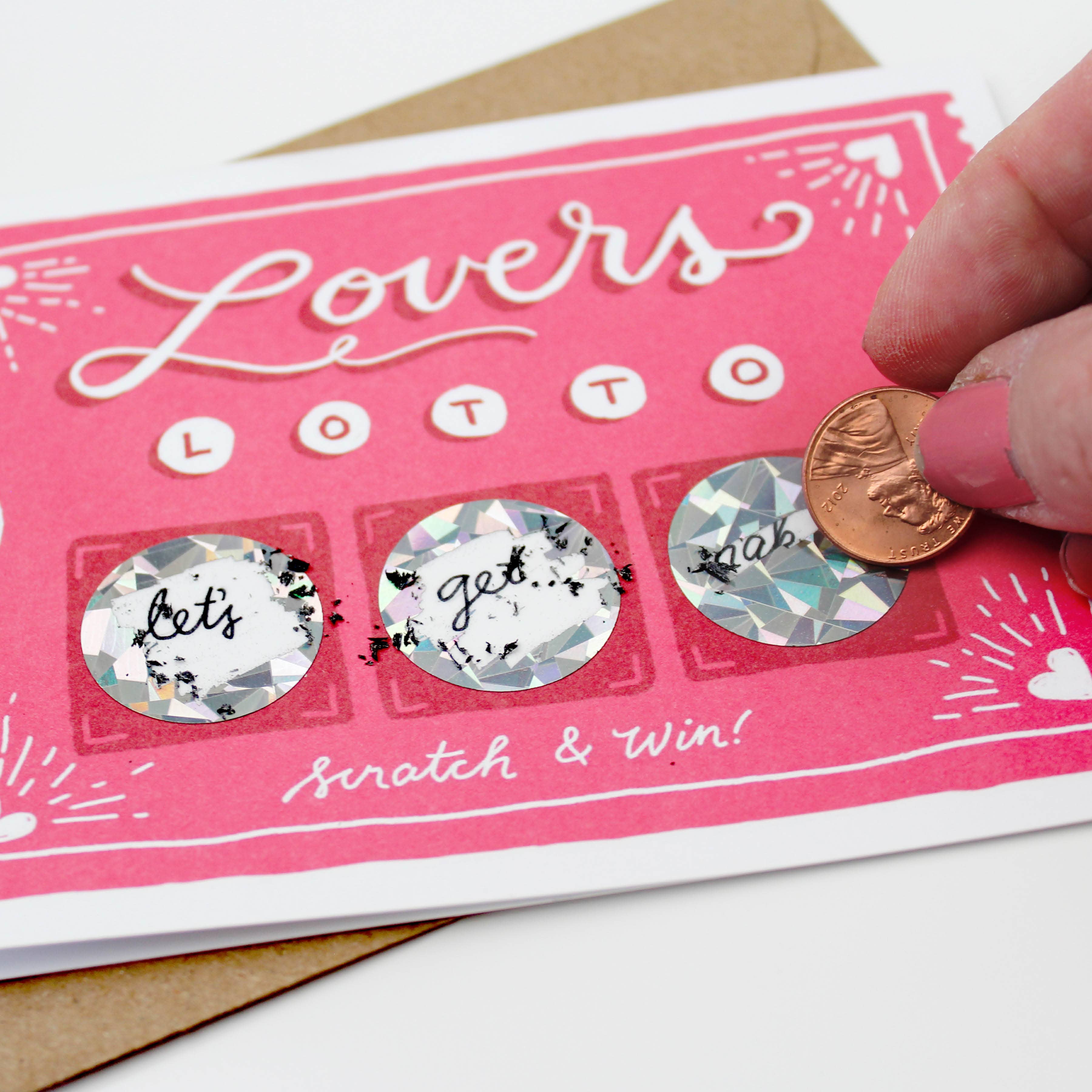 Lovers Lotto Scratch-Off Card | Love & Anniversary