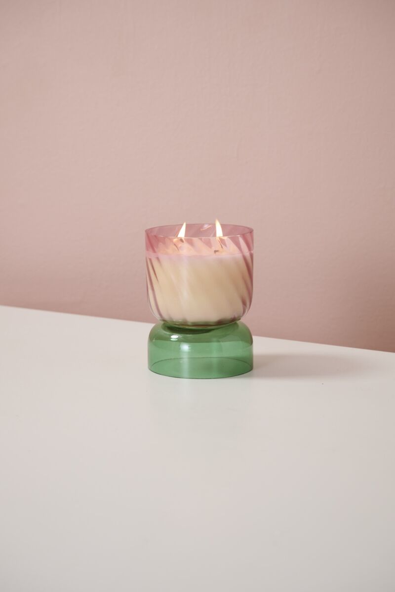 Pink Juniper Candle 5.25"x 7.25"