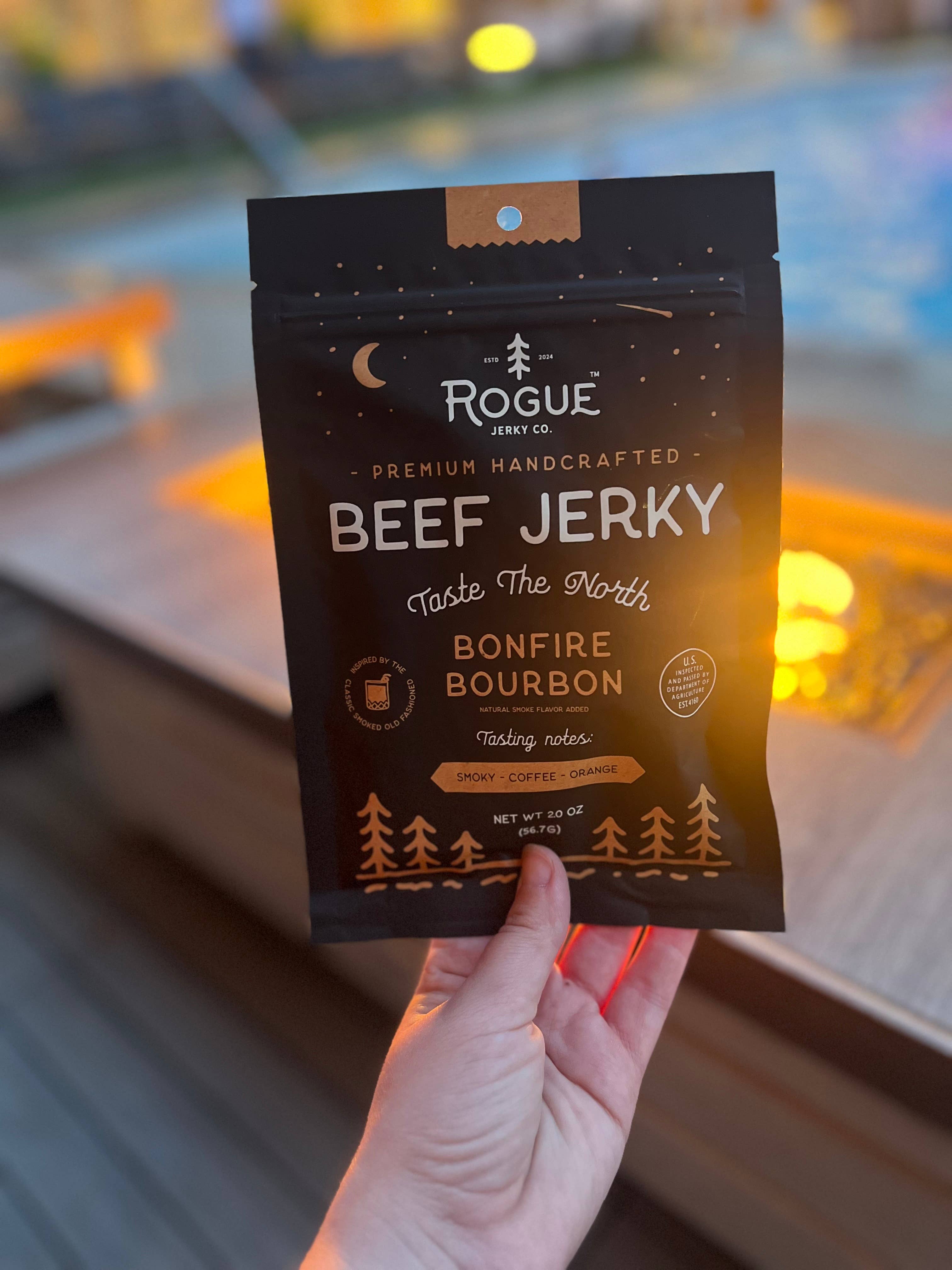 Bonfire Bourbon Beef Jerky | Smoky & Bold Flavor
