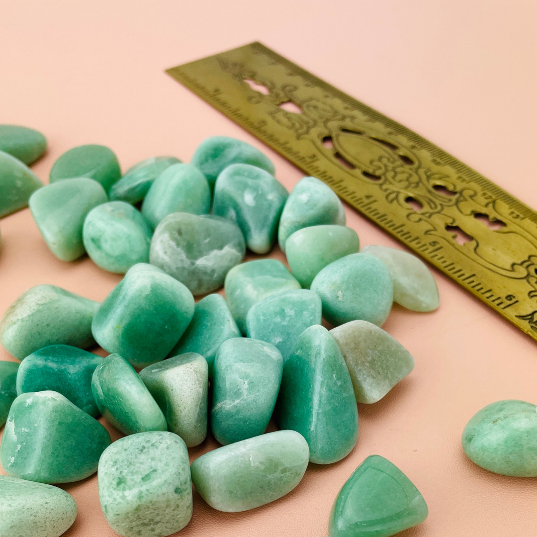 Natural Aventurine Tumbled Gemstone Intention Vial