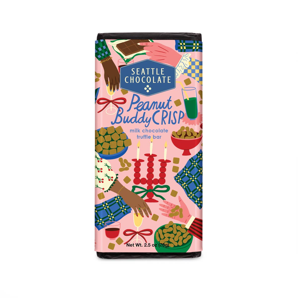 Peanut Buddy Crisp Truffle Bar | Crunchy & Creamy Treat