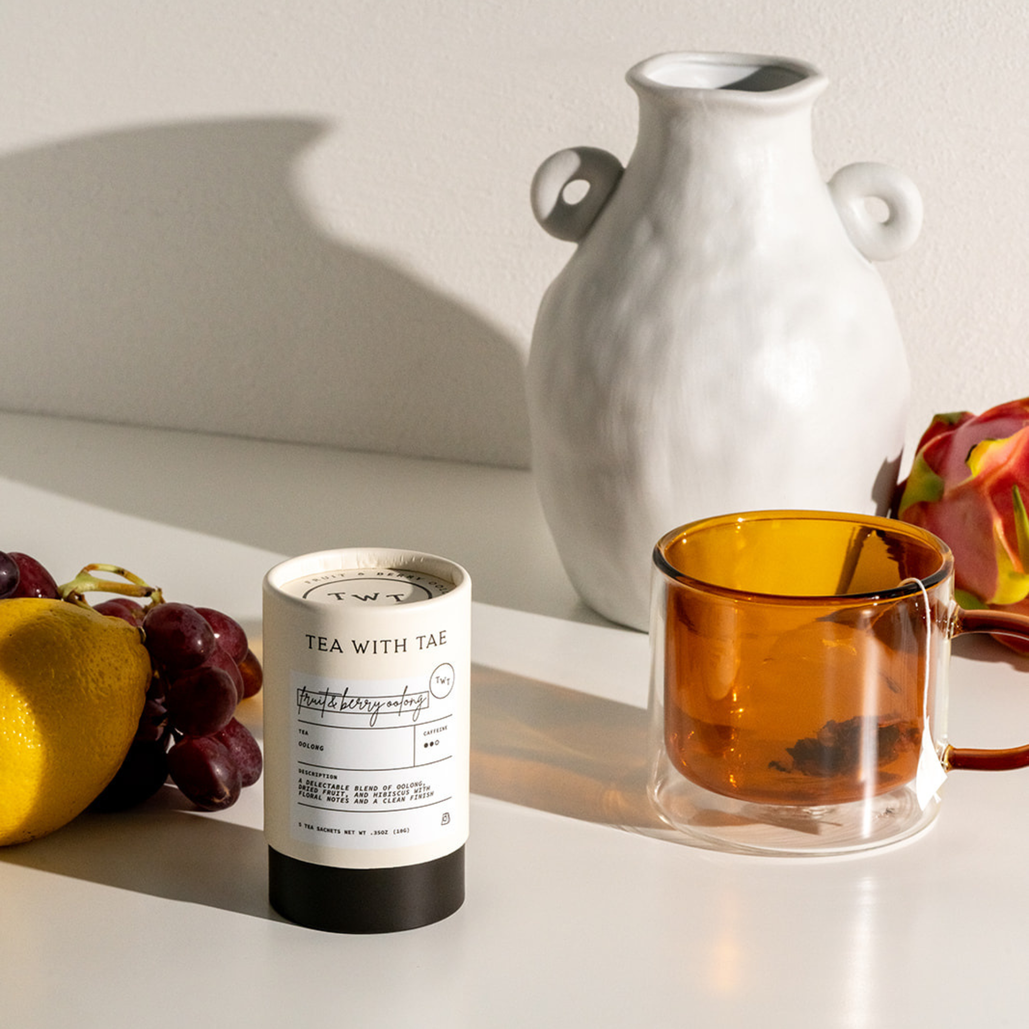 Fruit & Berry Oolong Mini Tea Tube Gift (5 Tea Bags) | Flavorful Gift
