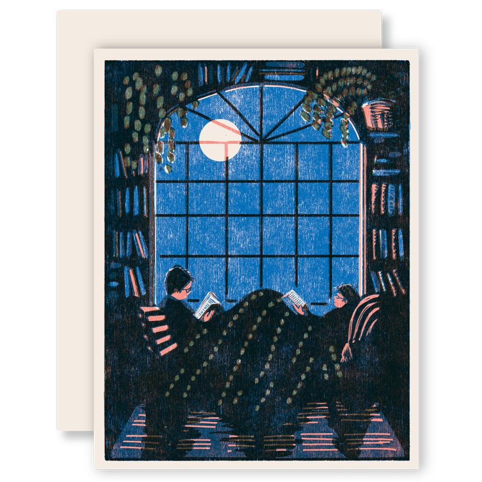 Reading Together Letterpress Card | Thoughtful Greeting