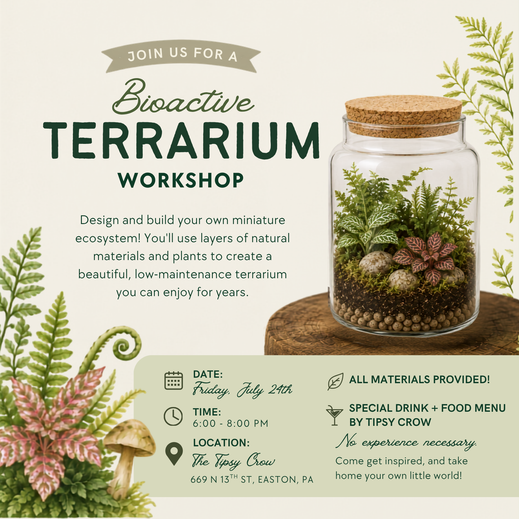 Bioactive Terrarium Workshop