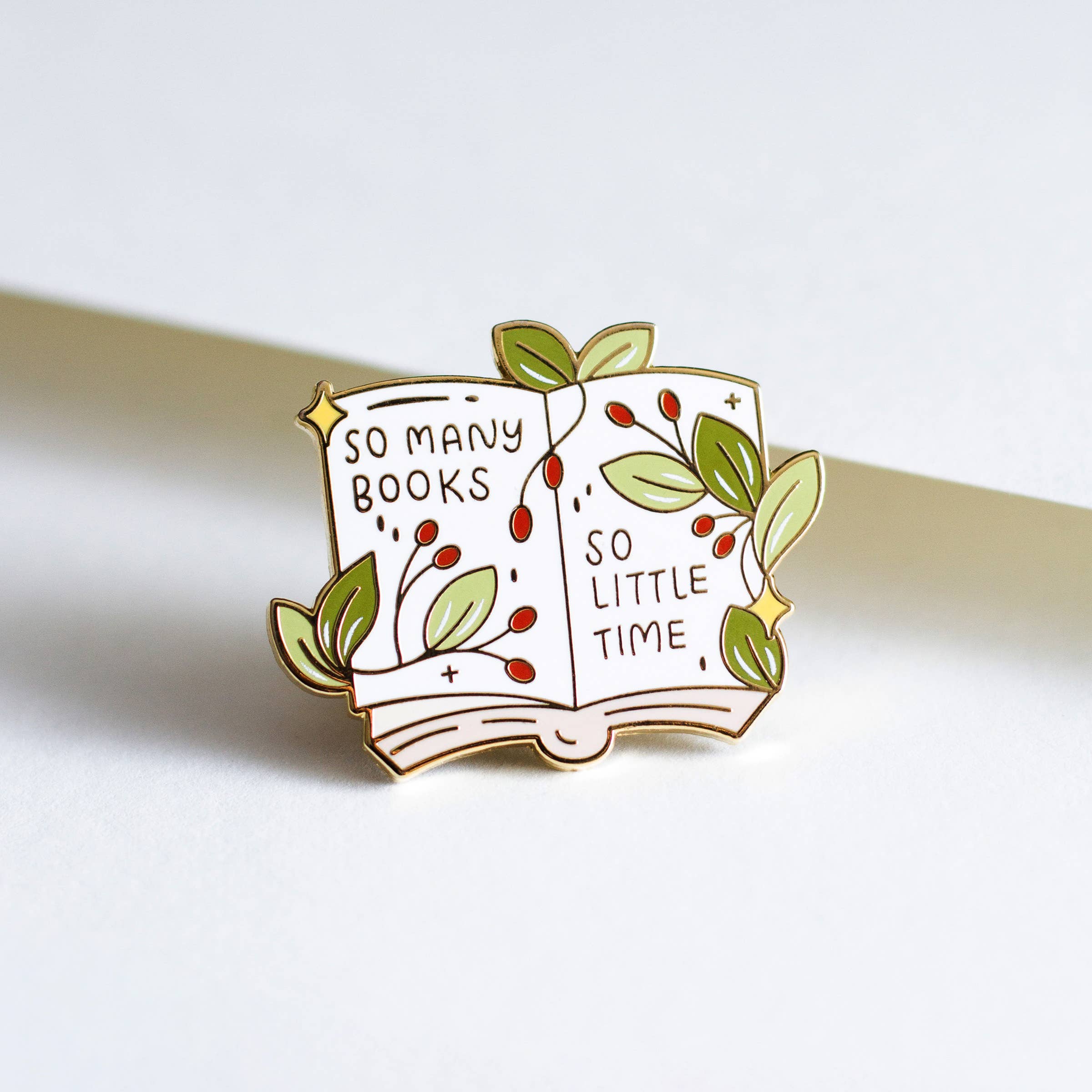 So Many Books Enamel Pin | For Book Lovers