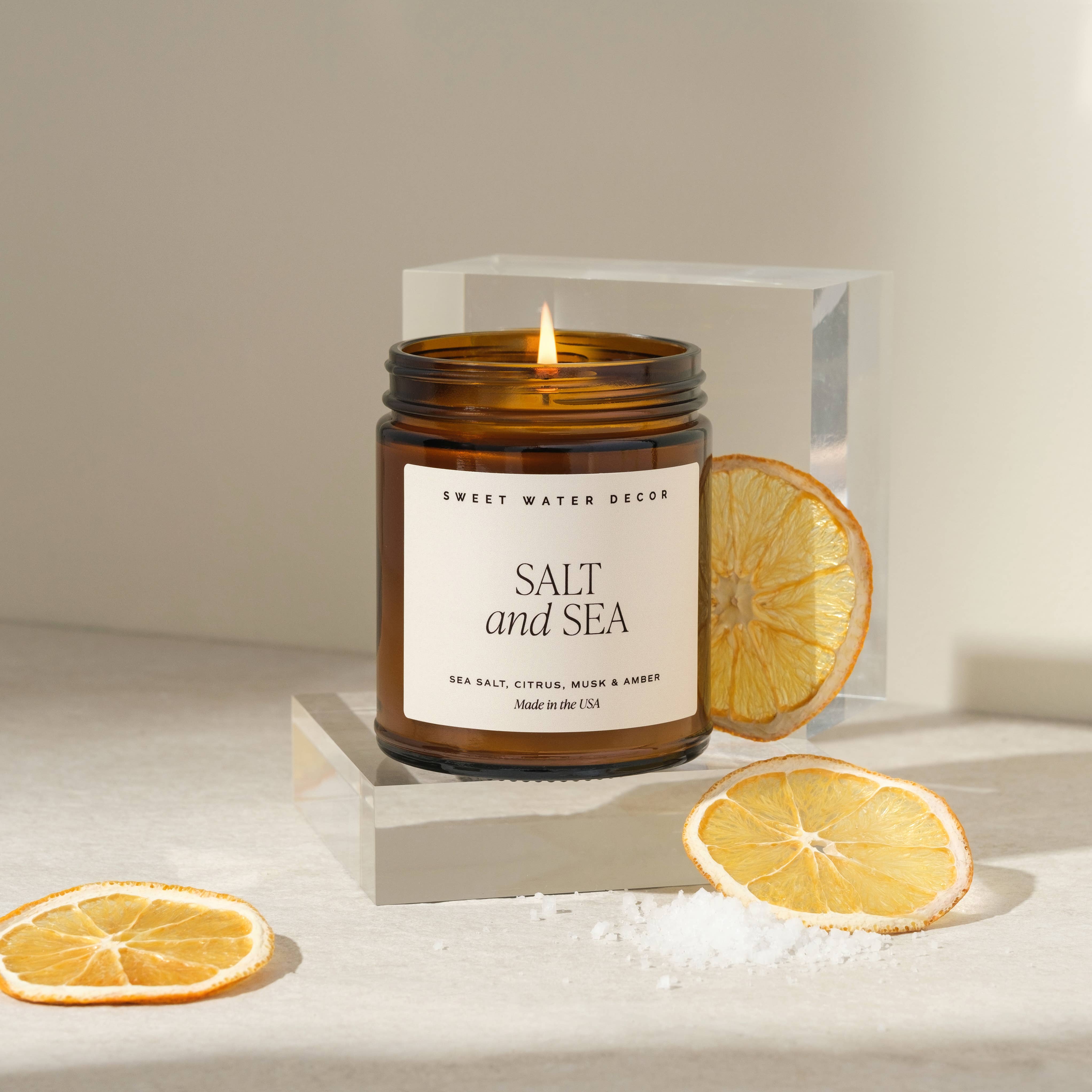 Salt and Sea Soy Candle | 9oz Fresh Coastal Scent