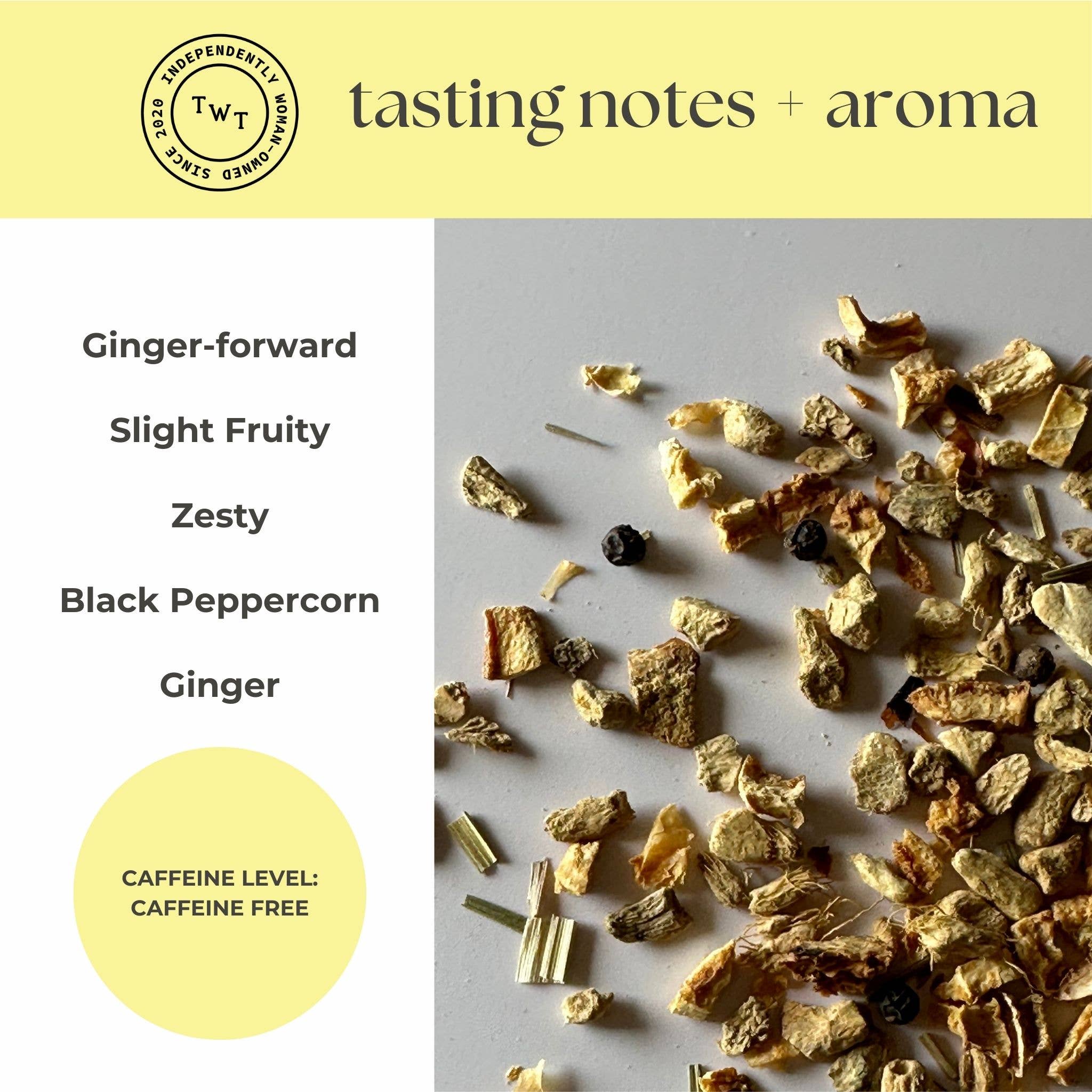 Lemon Ginger Herbal Mini Tube Gift (5 tea bags)