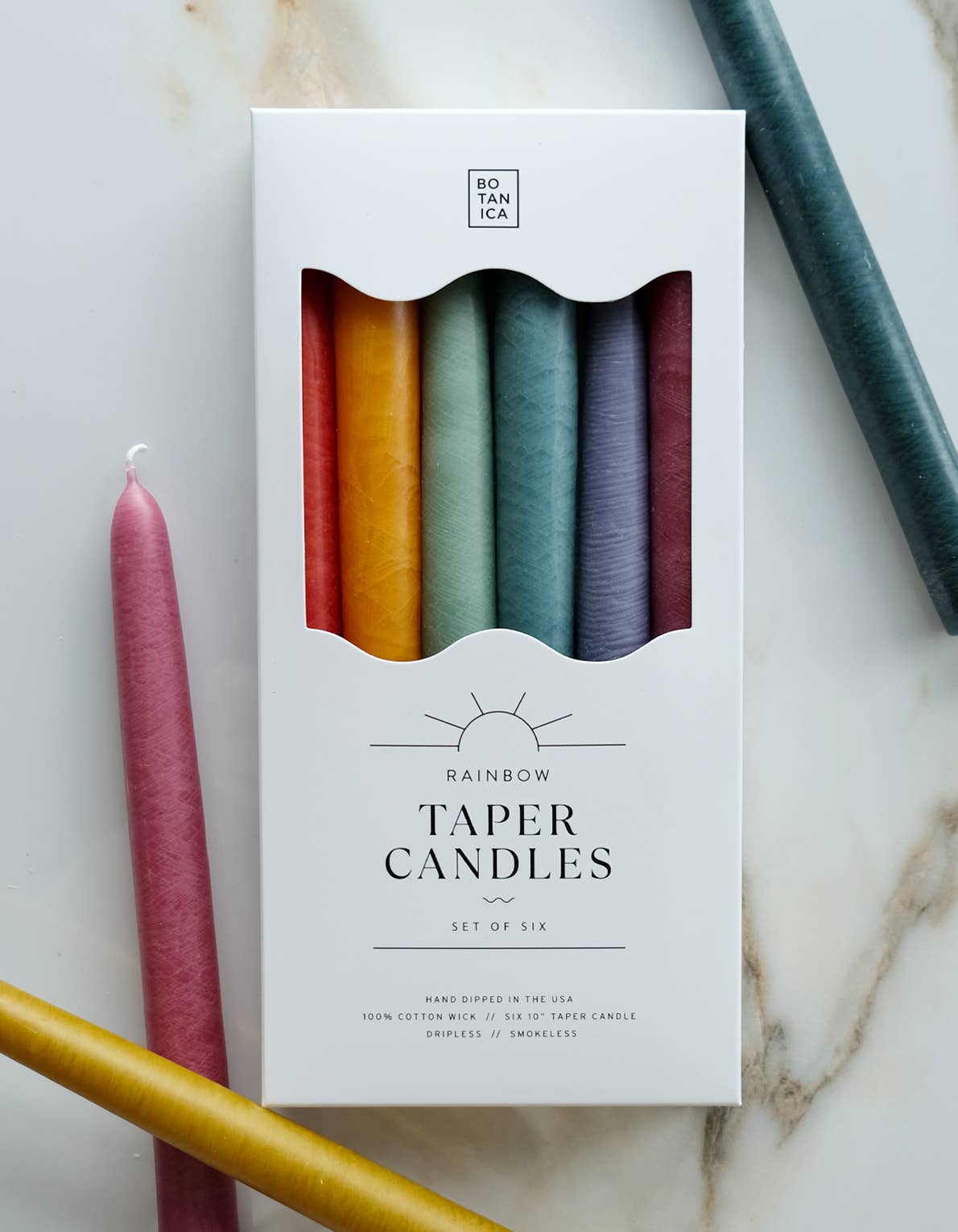 Taper Candle Collection, Set of 6 | Pride
