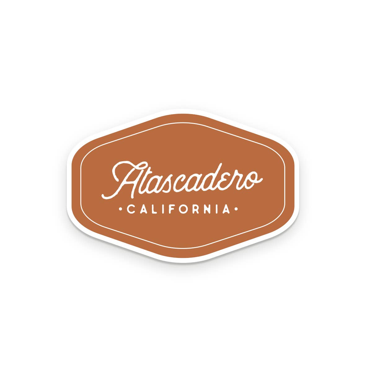 Custom City Script Sticker | Personalized & Durable Design