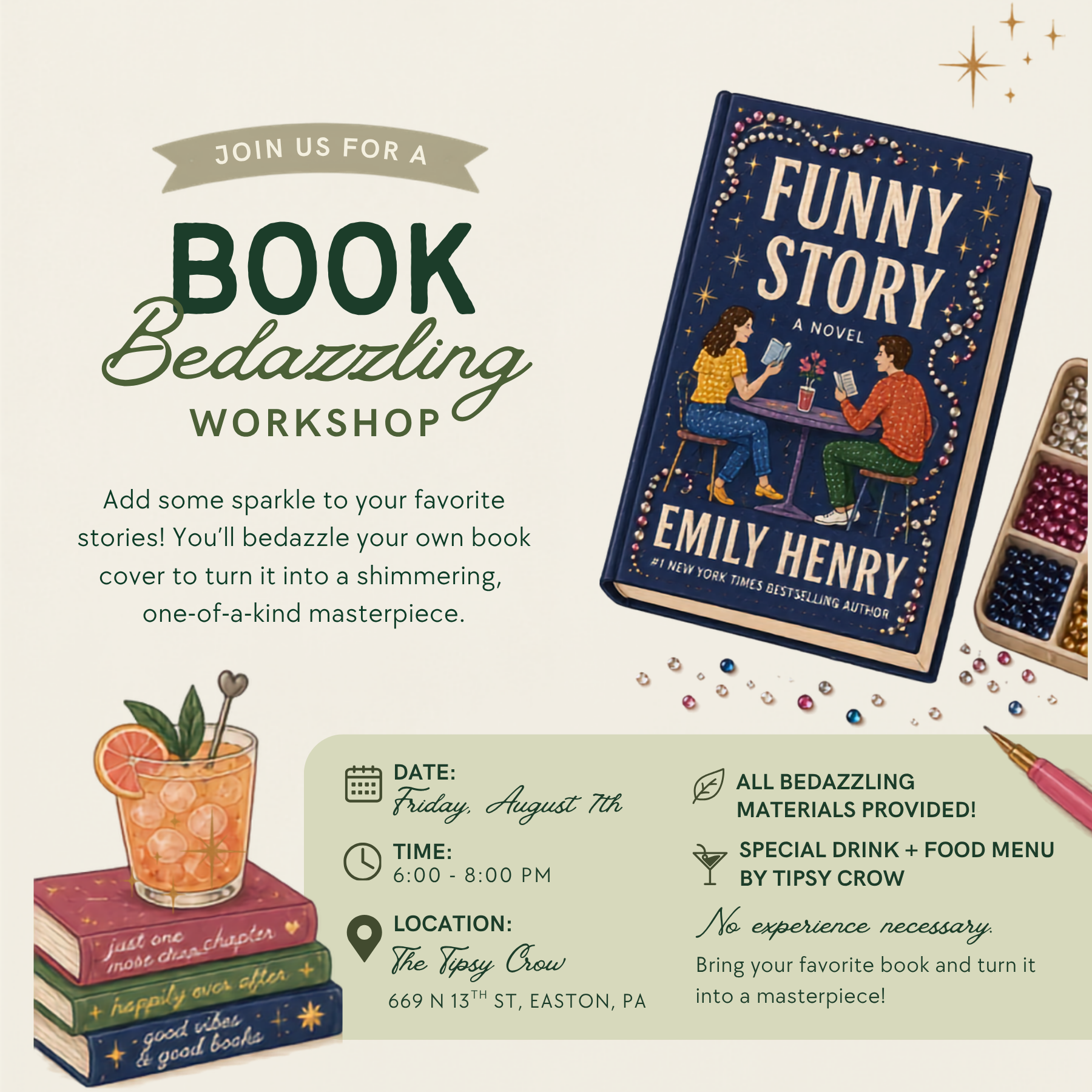 Book Bedazzling Workshop