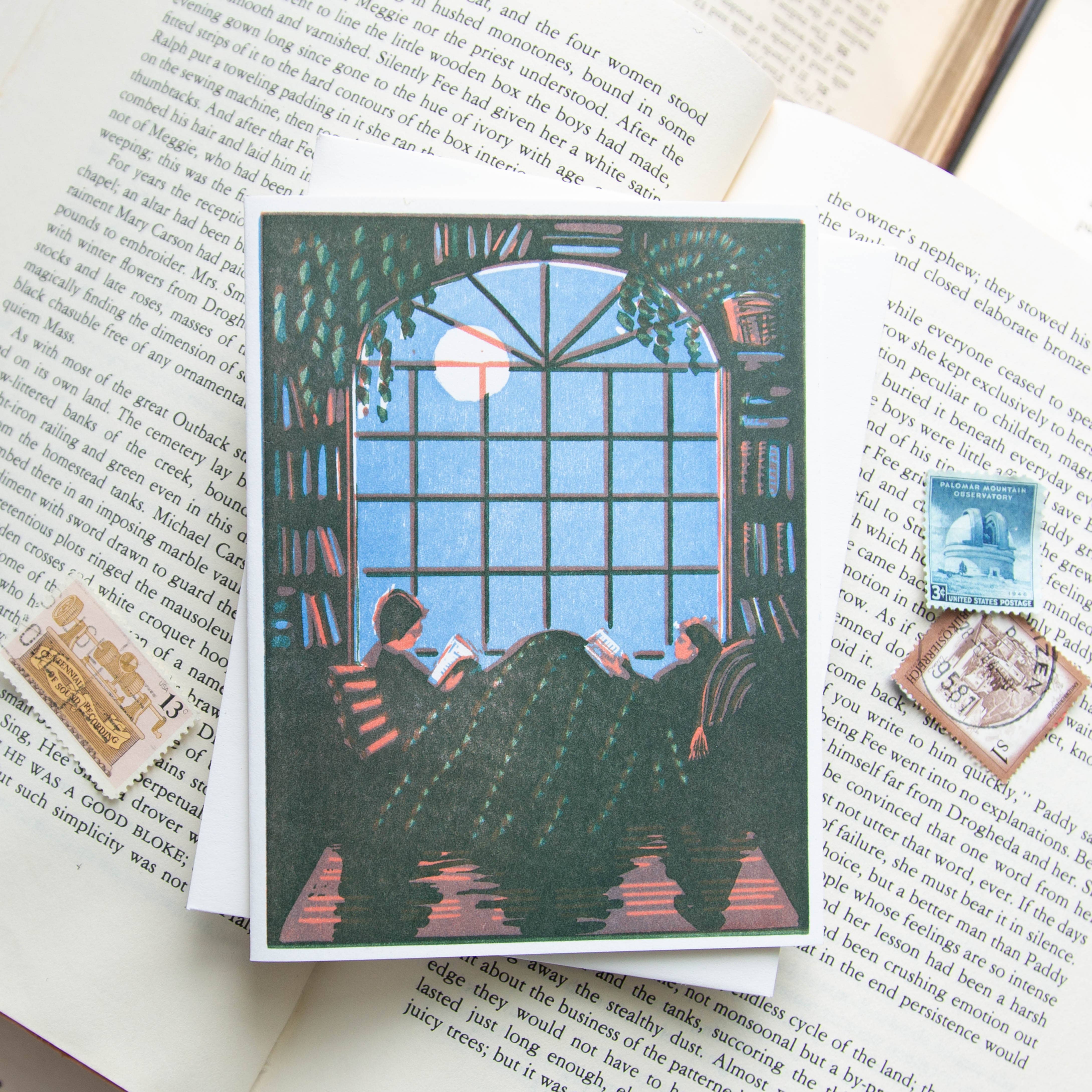 Reading Together Letterpress Card | Thoughtful Greeting