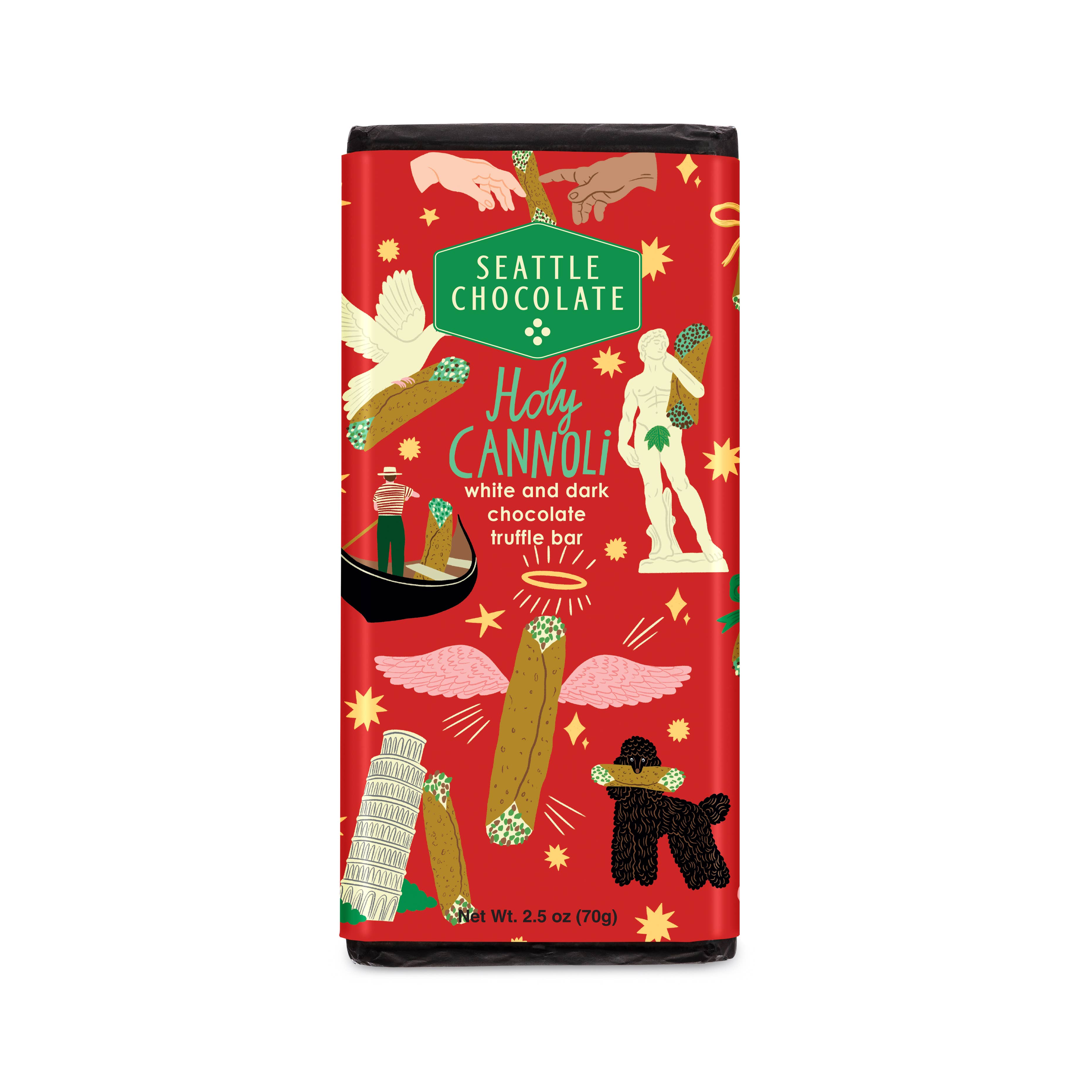 Holy Cannoli Truffle Bar | Creamy & Crunchy Indulgence