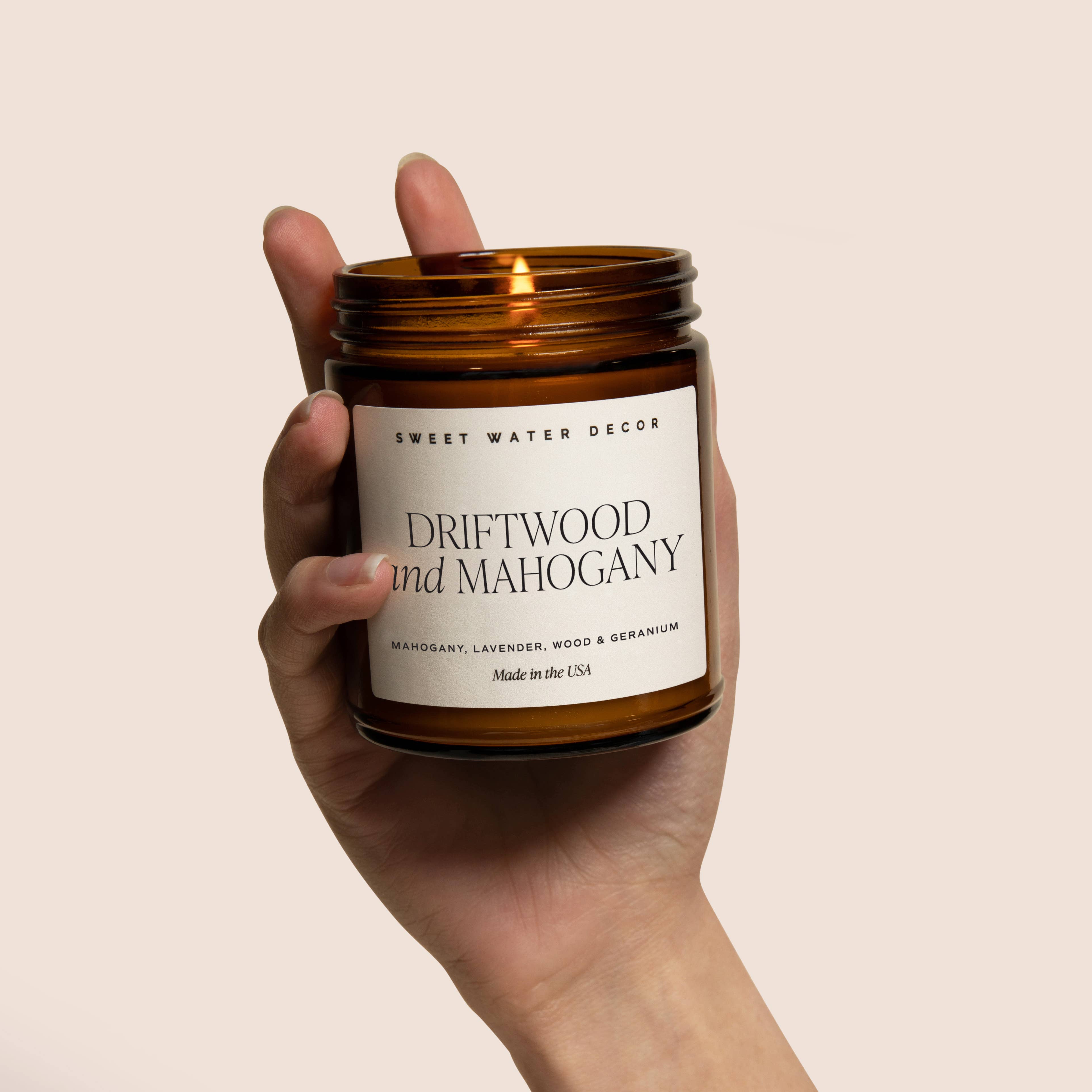 Driftwood and Mahogany Soy Candle | 9oz