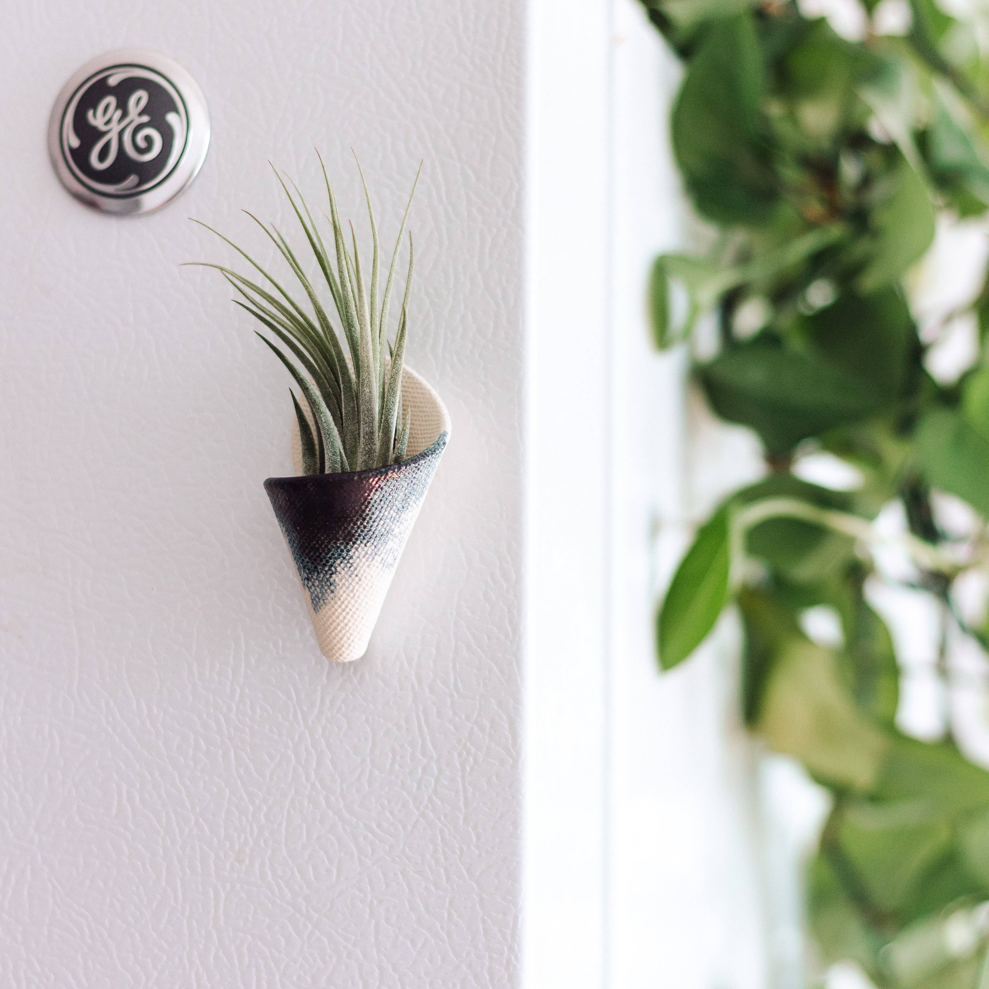 Tiny Ceramic Magnet Planter | Compact & Stylish Home Decor