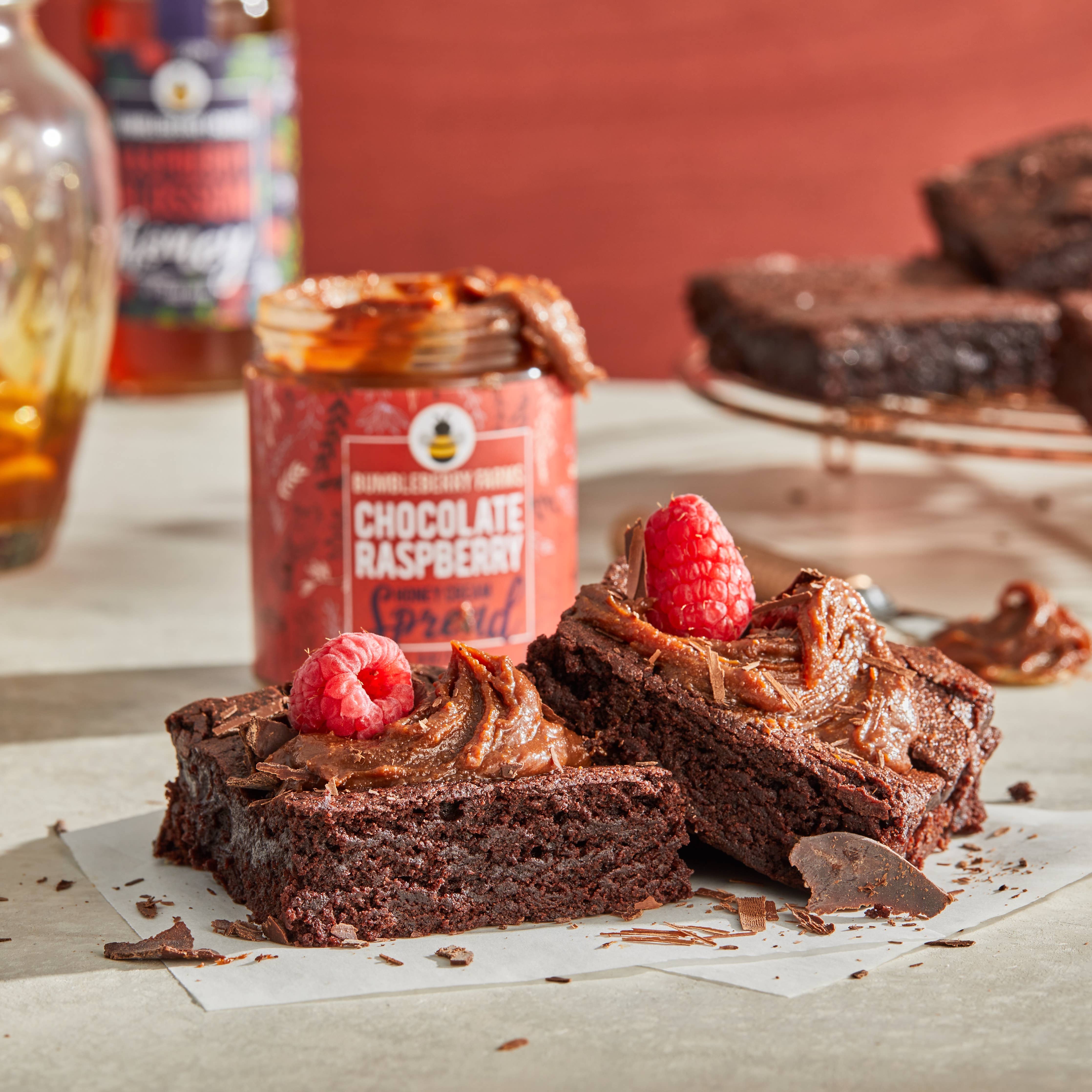 Chocolate Raspberry Honey Cream Spread | Sweet & Indulgent