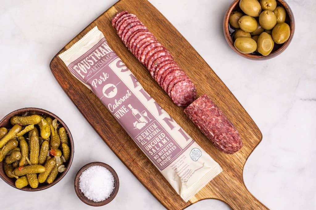 Foustman's All-Natural Uncured Salami | Pork Cabernet Wine