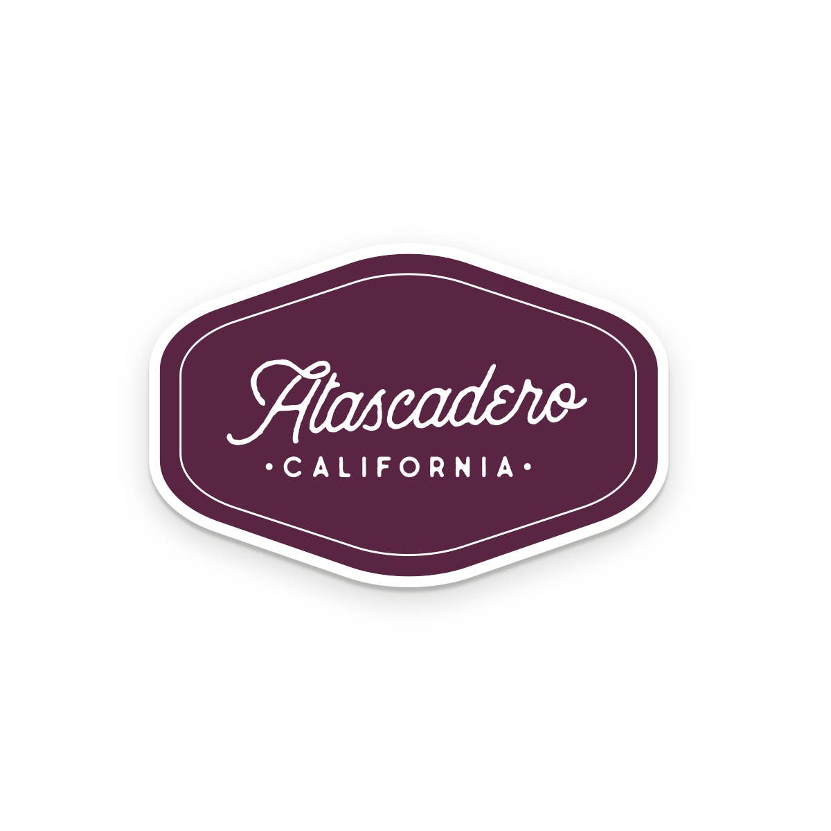 Custom City Script Sticker | Personalized & Durable Design