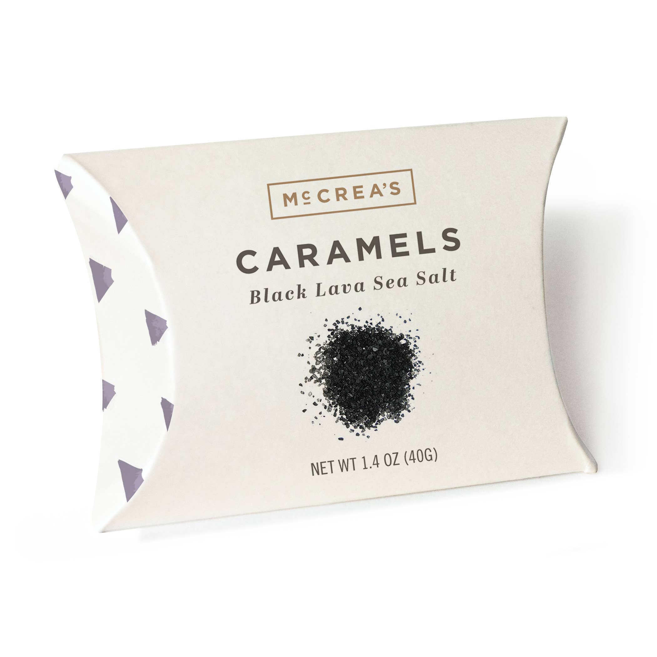 Caramels Pillow Box | Black Lava Sea Salt