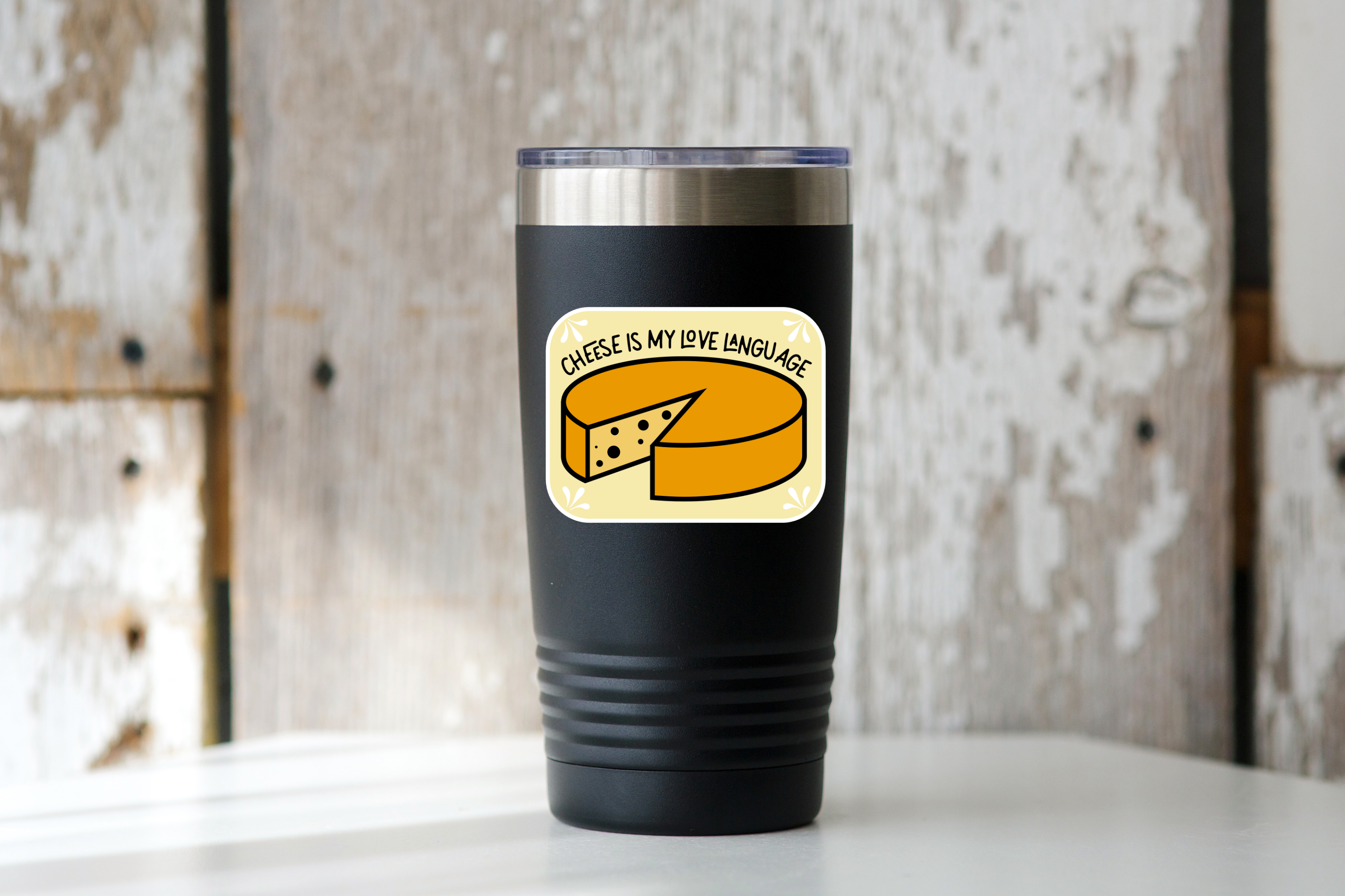 Cheese is my Love Language Sticker - food, deli, creamery