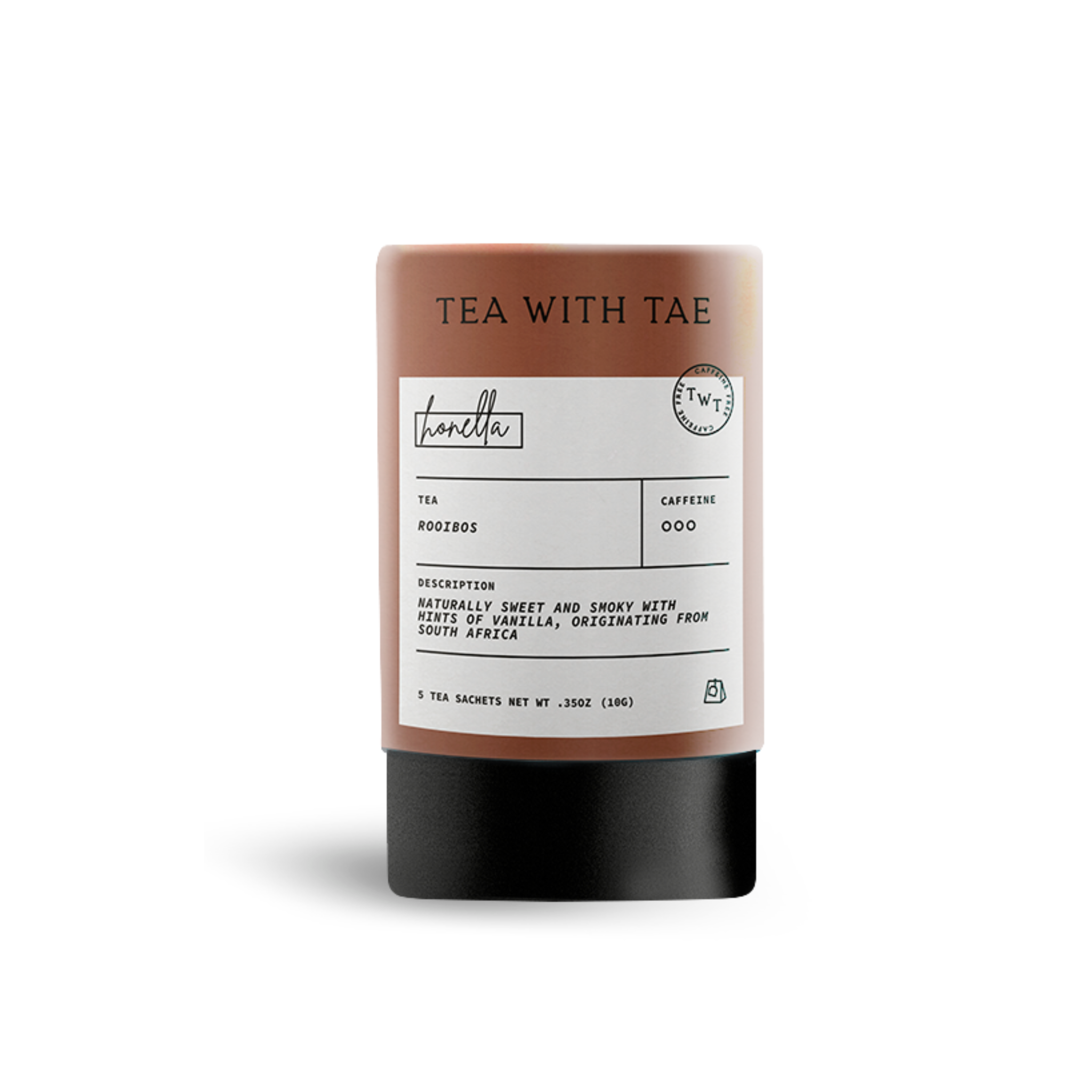 Honella Honeybush Herbal Tea | Mini Tea Tube Gift (5 Bags)