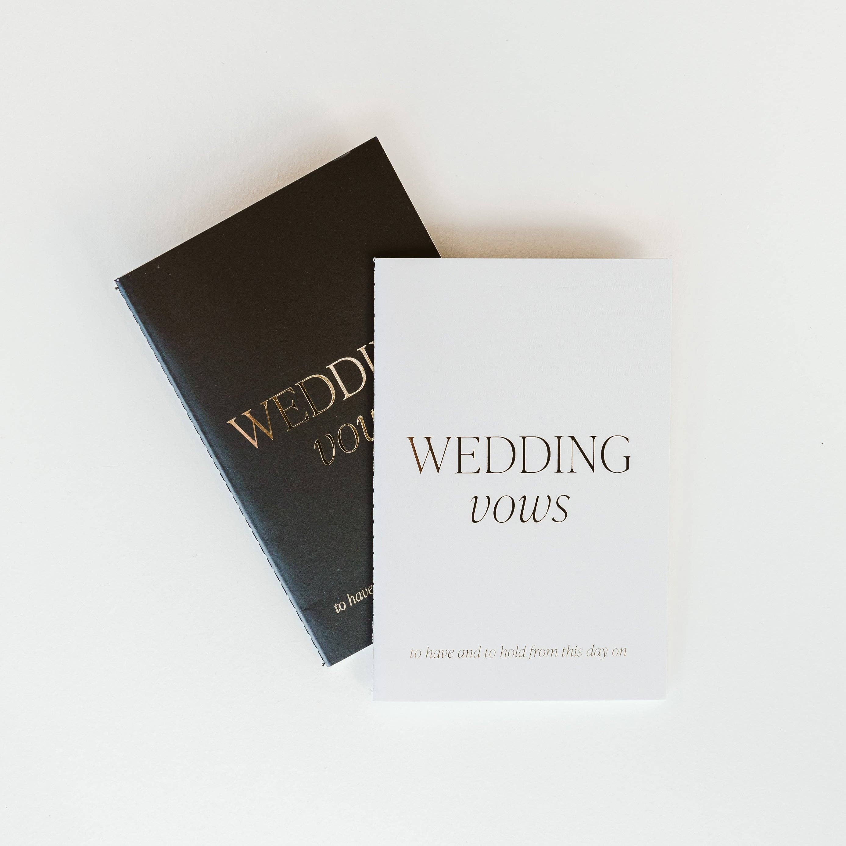 Wedding Vows Booklet Set | Elegant Keepsake