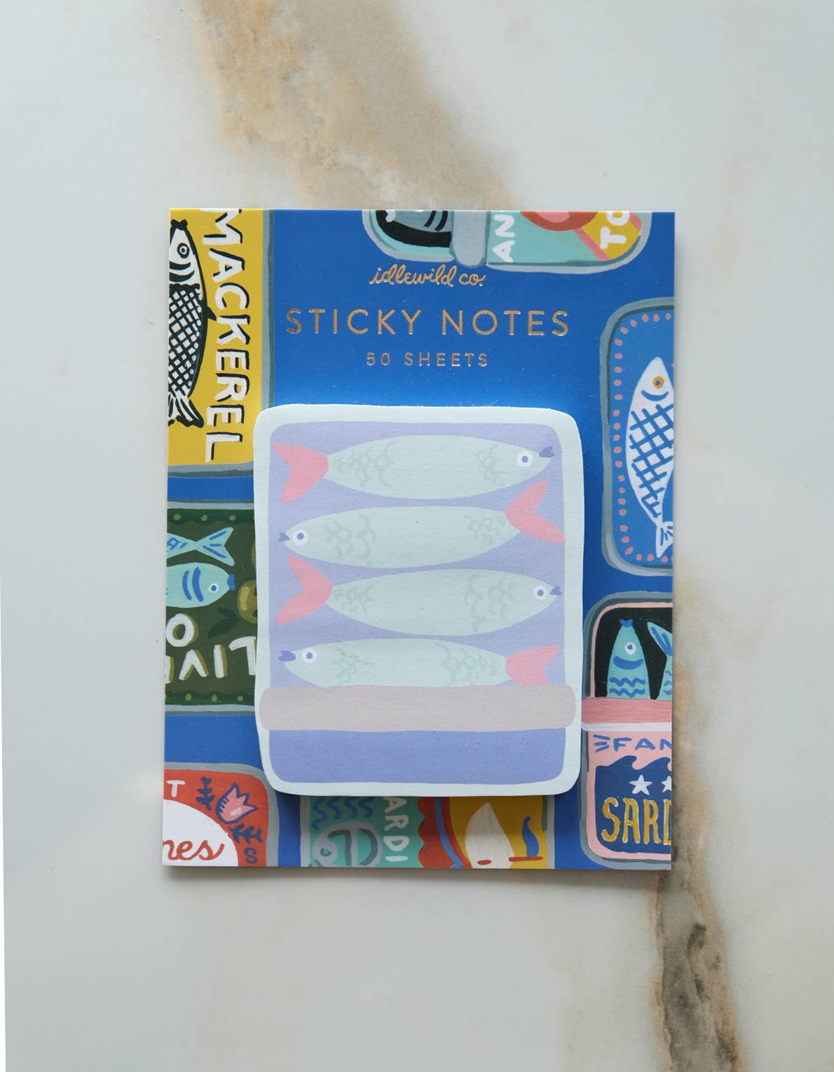 Die-Cut Sticky Notepad | Tinned Fish