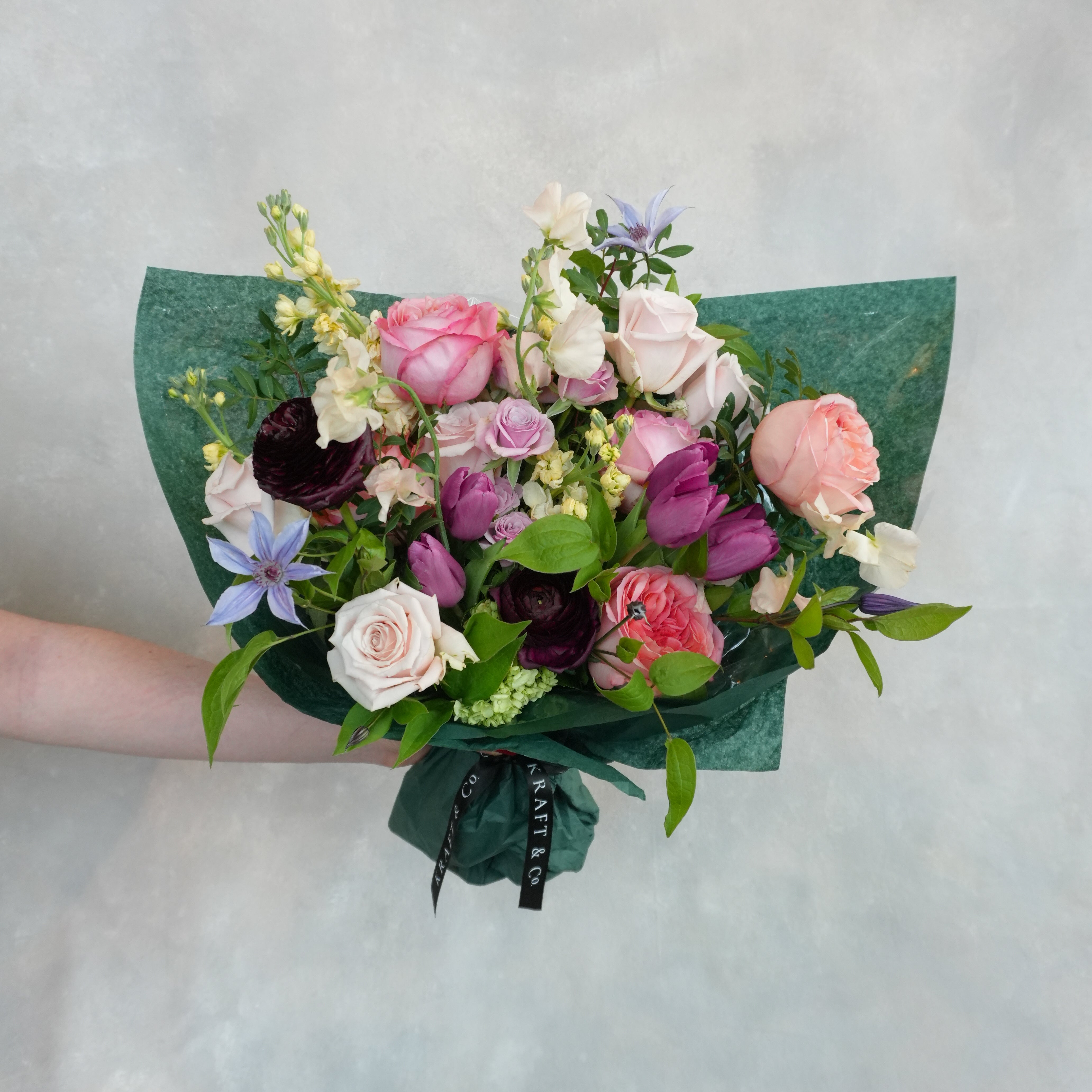 Luxe Hand Tied Bouquet | Premium Fresh Flowers