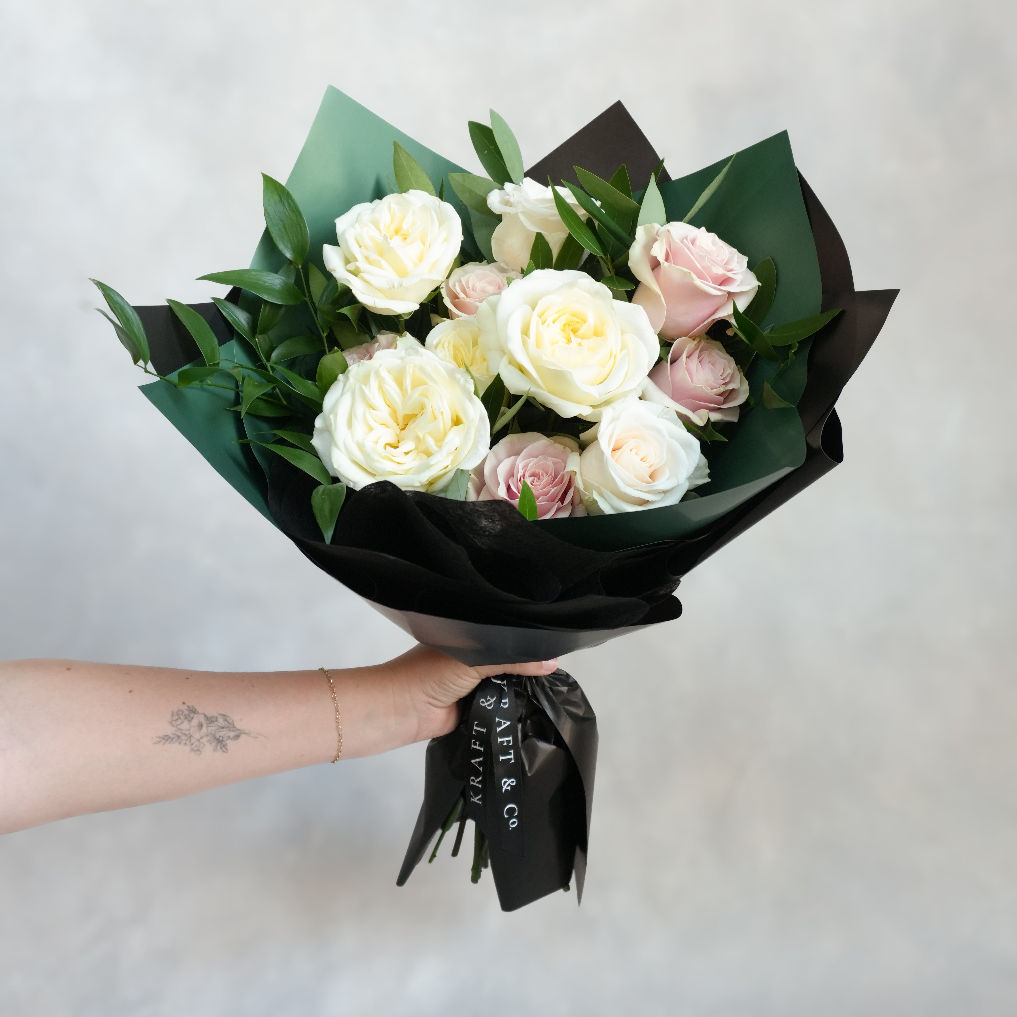 Hand Tied Bouquet | Lovely Roses