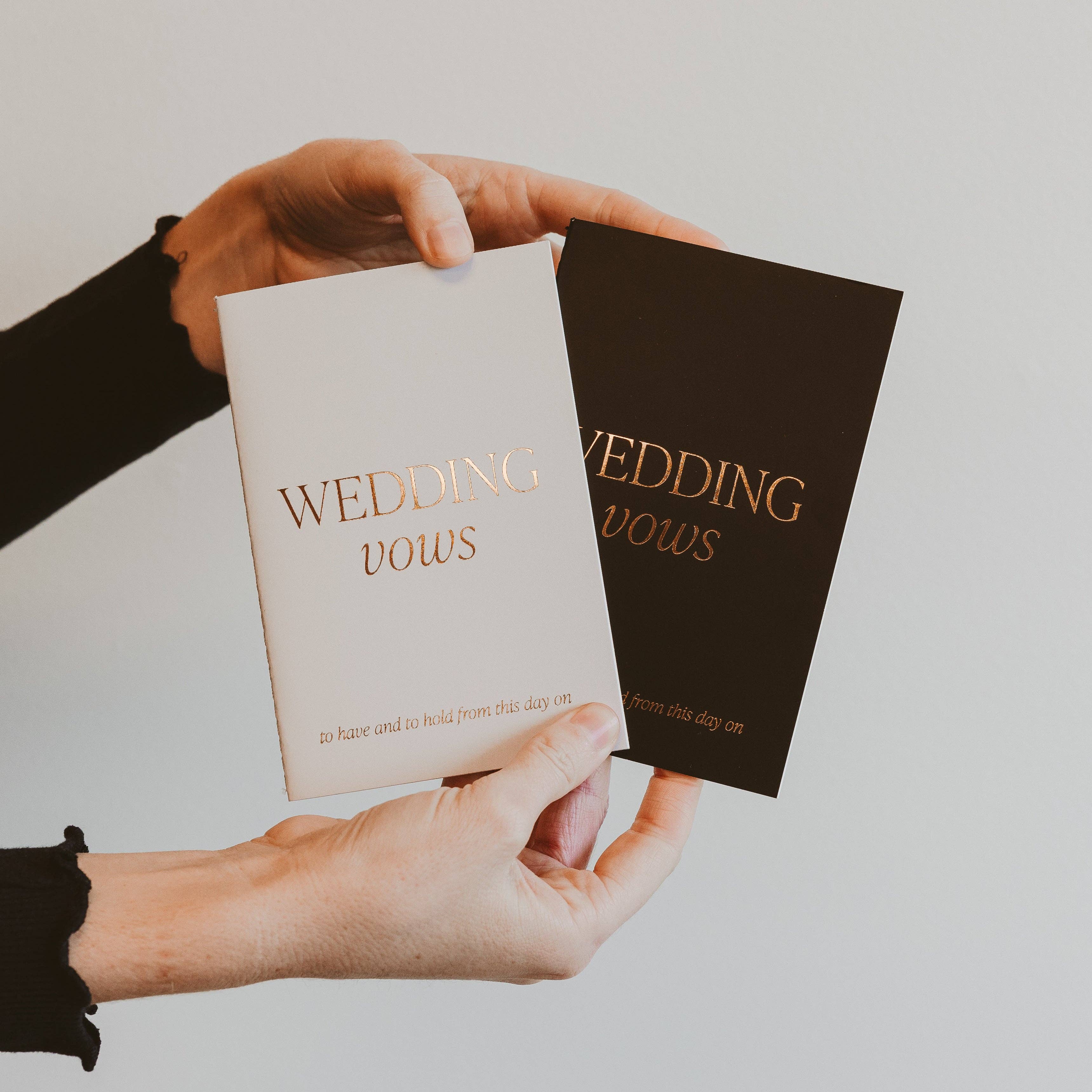 Wedding Vows Booklet Set | Elegant Keepsake