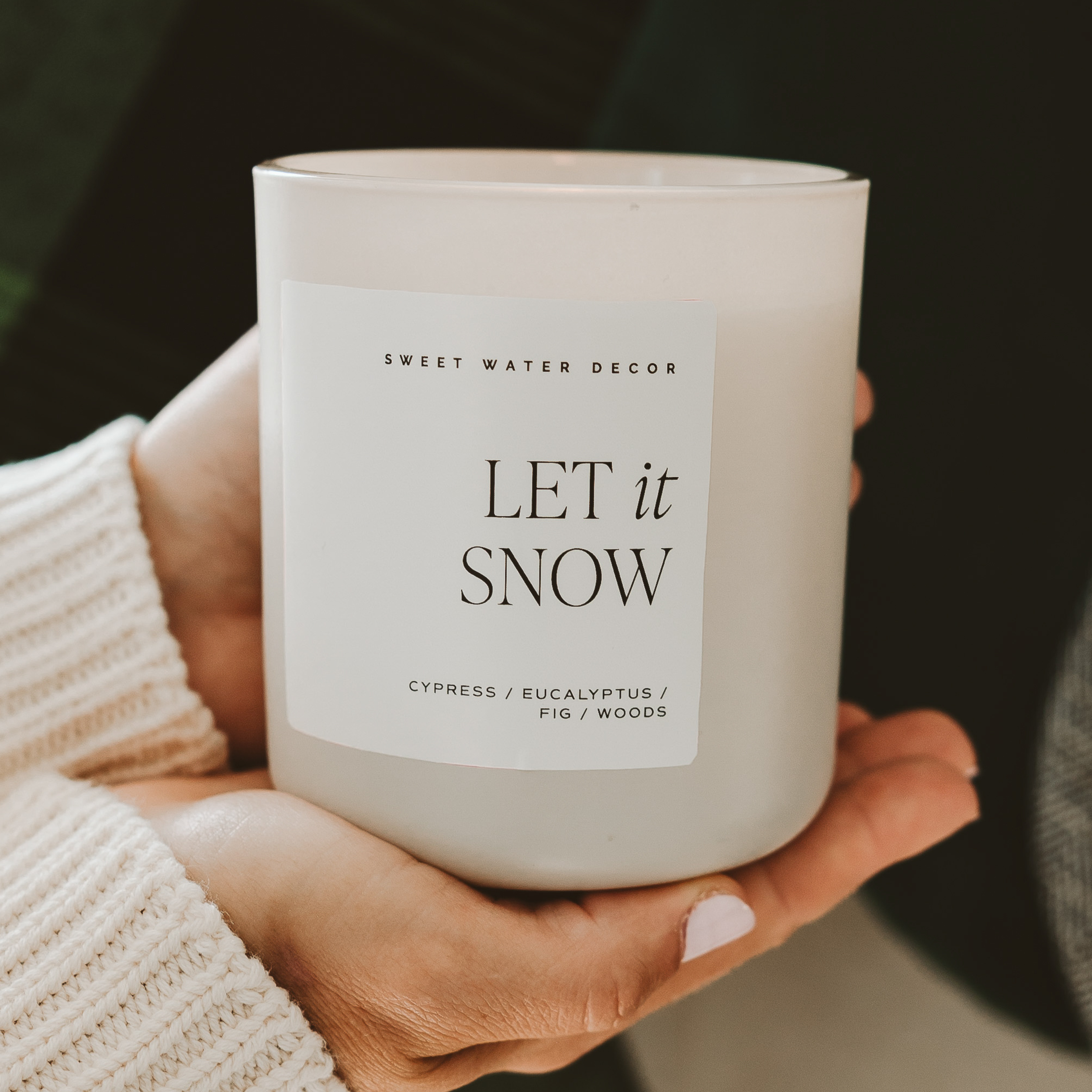 Let It Snow | 15 oz Soy Candle, Matte Jar