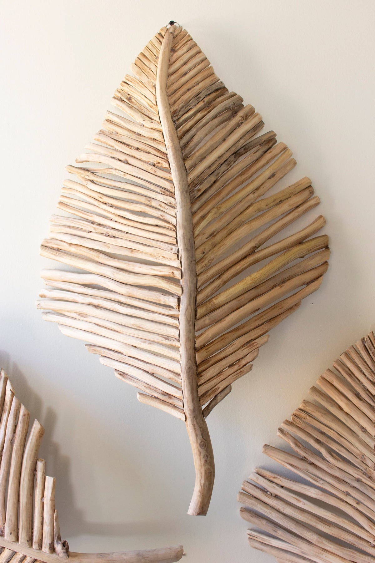 Teakwood Leaves Wall Art
