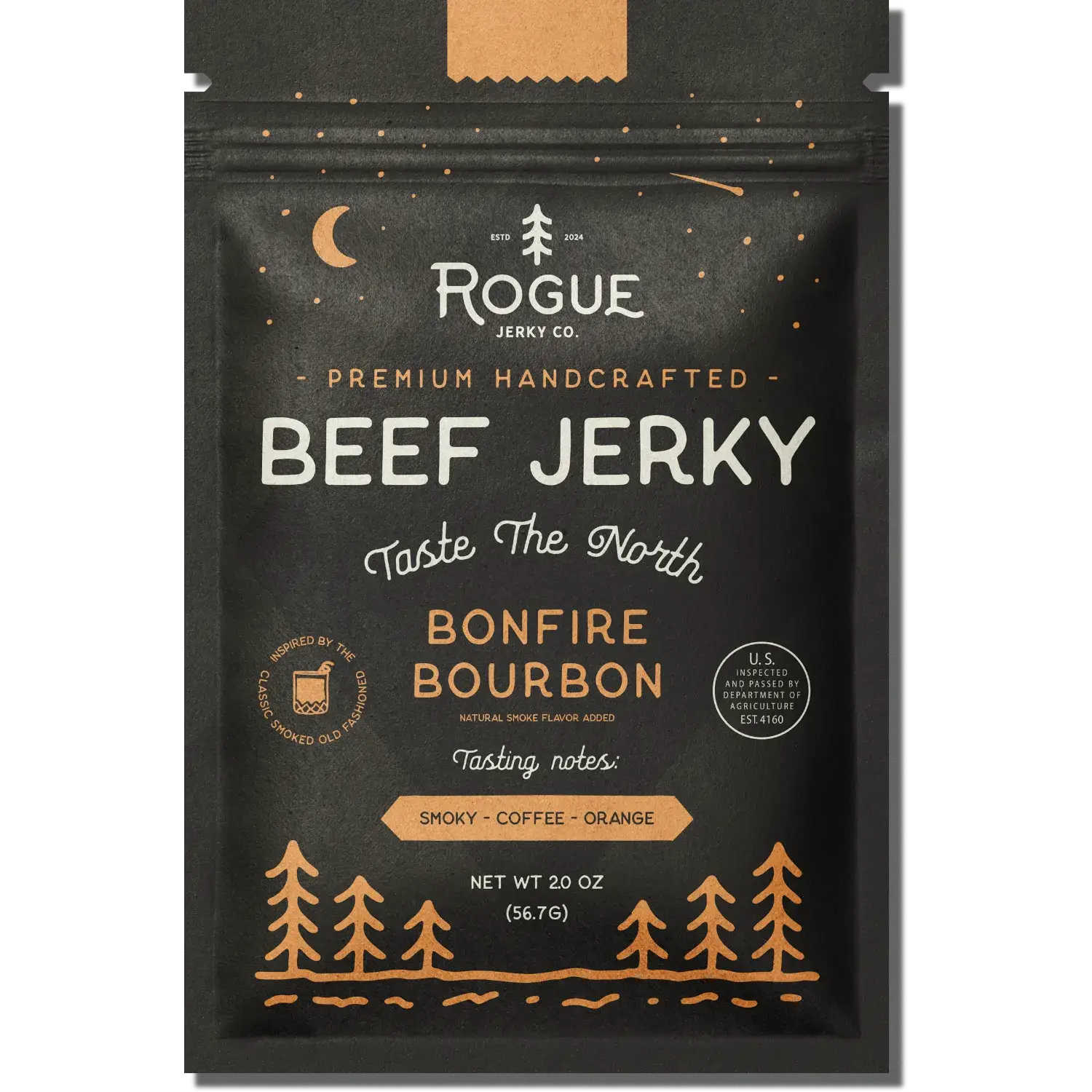 Bonfire Bourbon Beef Jerky | Smoky & Bold Flavor