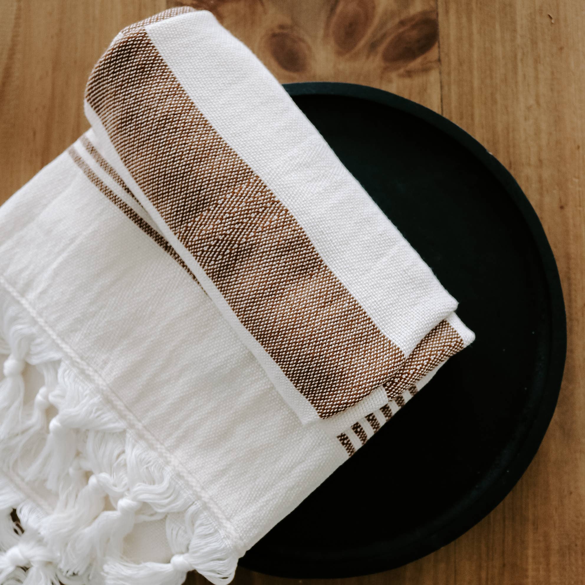 Turkish Cotton Hand Towel | Neutral Color Design