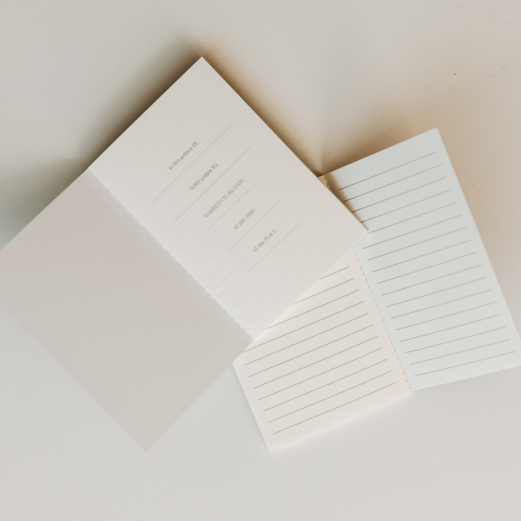 Wedding Vows Booklet Set | Elegant Keepsake