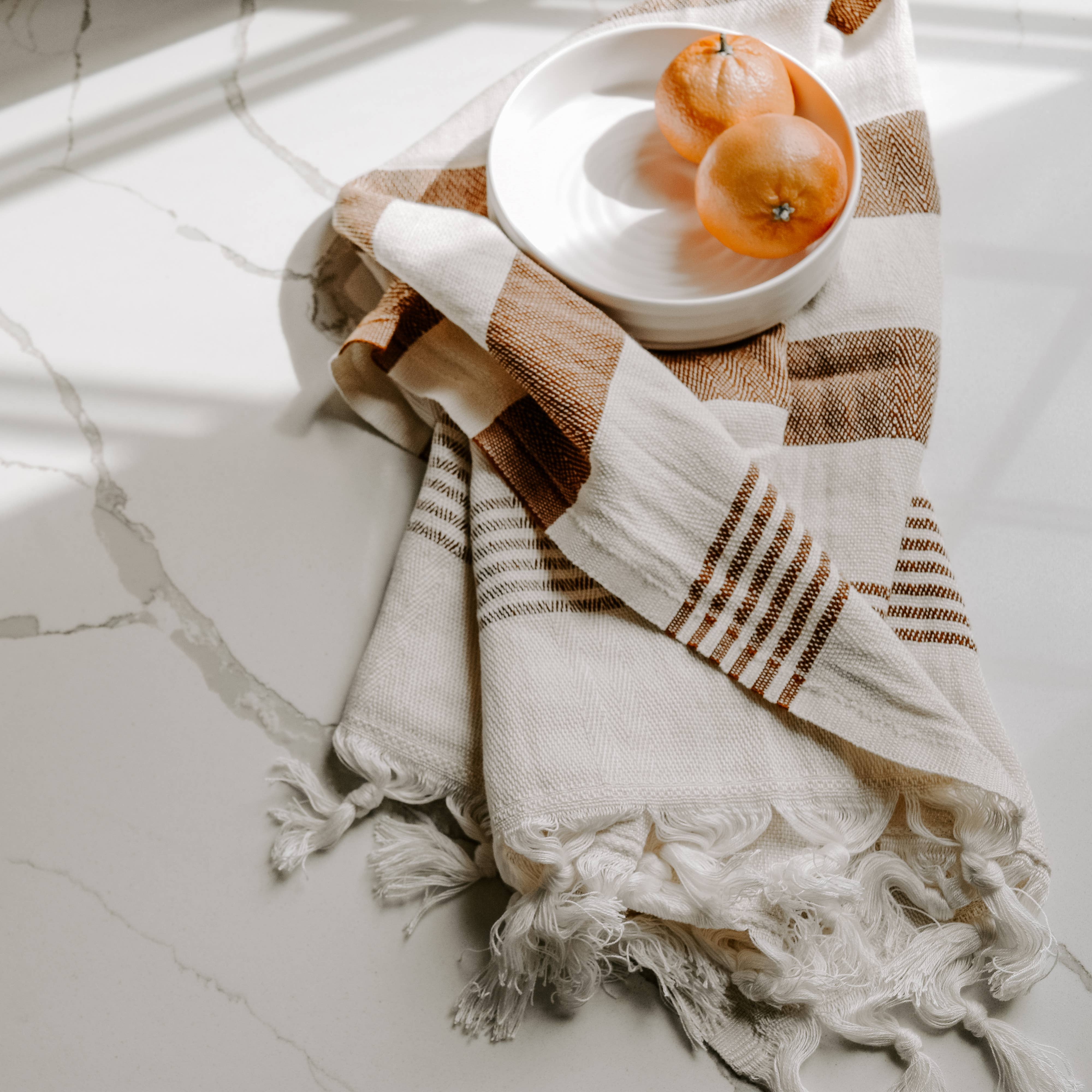 Turkish Cotton Hand Towel | Neutral Color Design