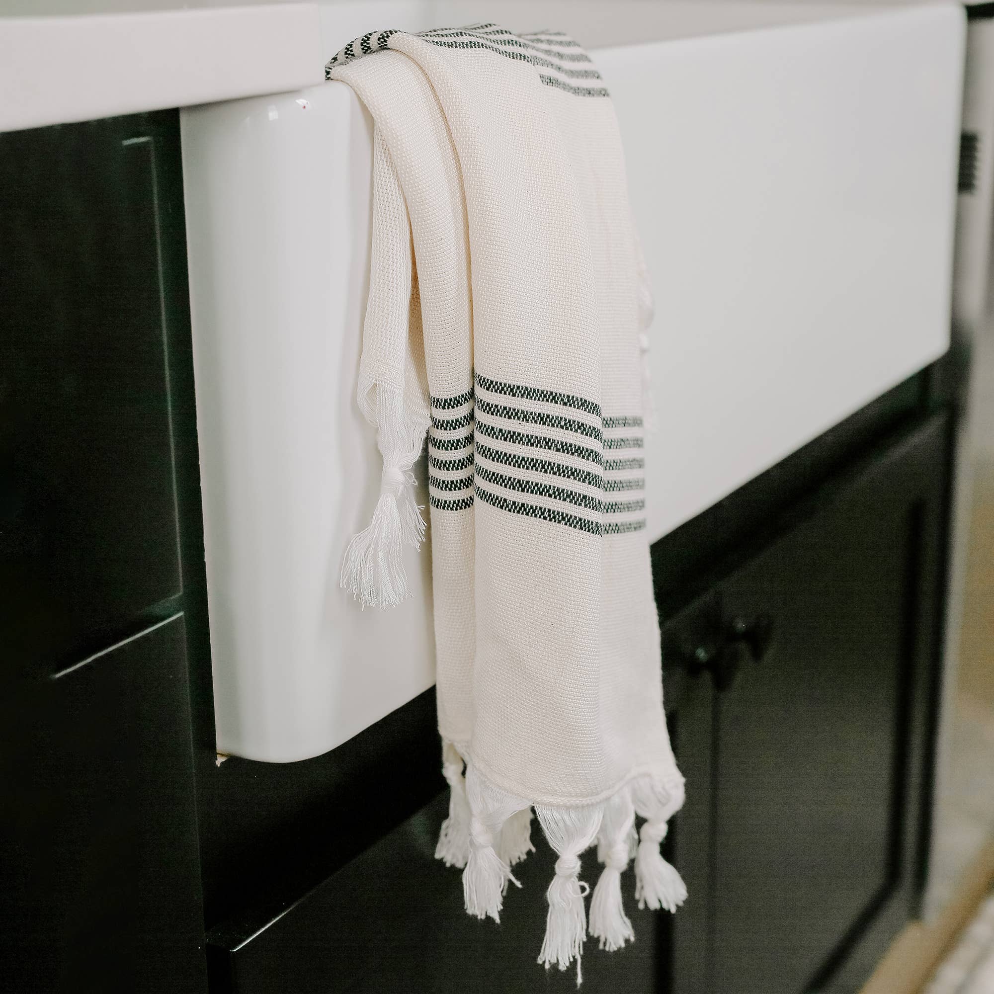 Turkish Cotton Hand Towel | Multi Stripe Design