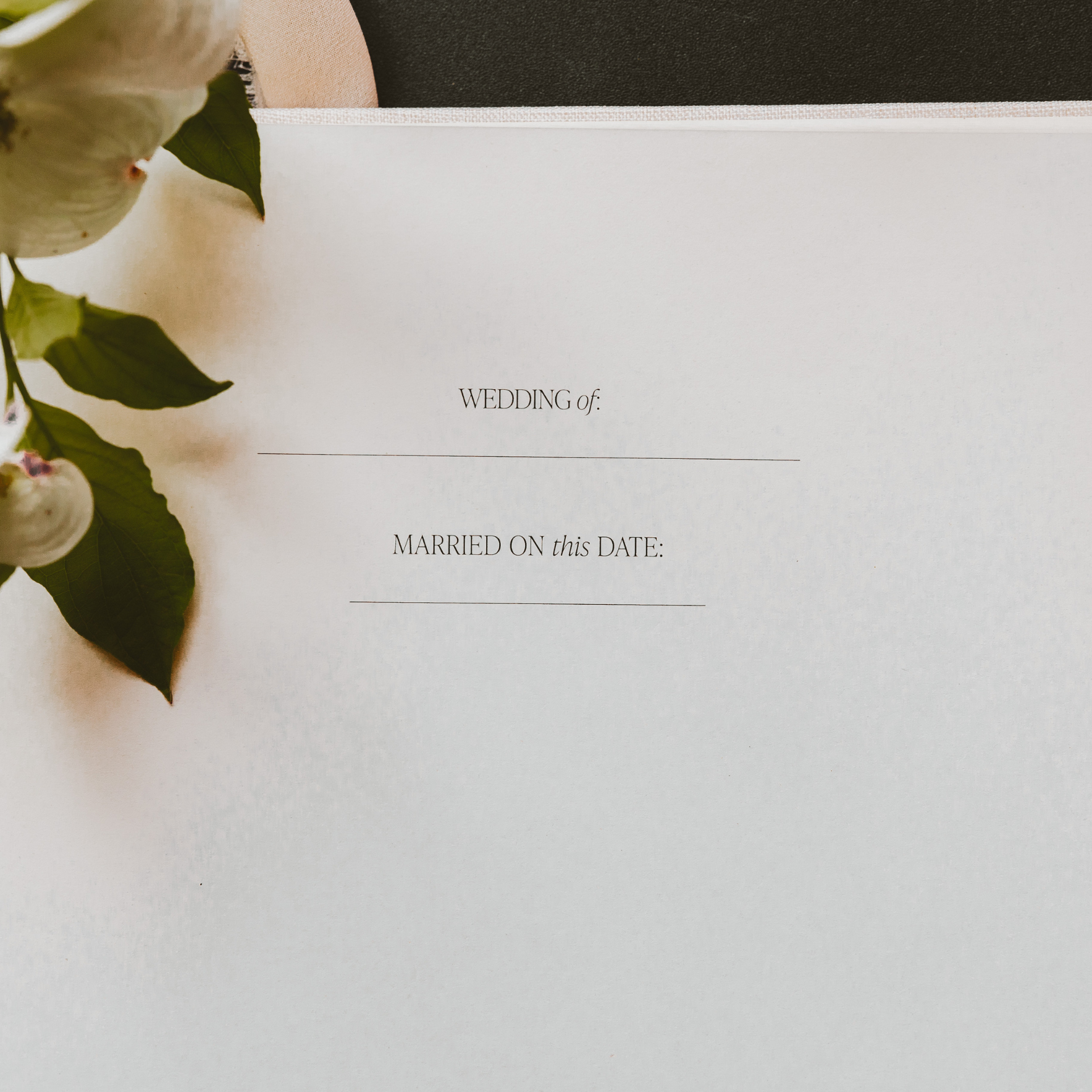 Wedding Guestbook | Elegant Memory Keepsake