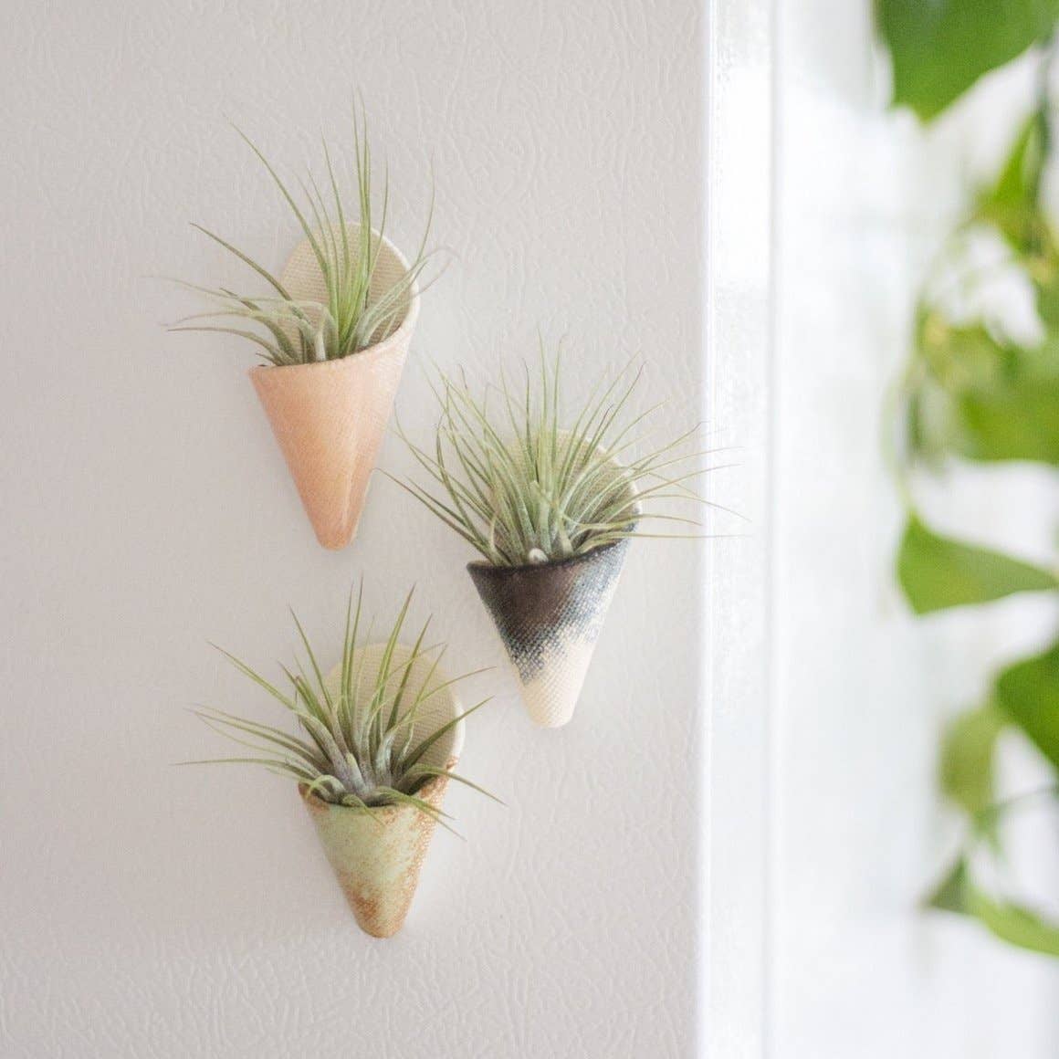 Tiny Ceramic Magnet Planter | Compact & Stylish Home Decor